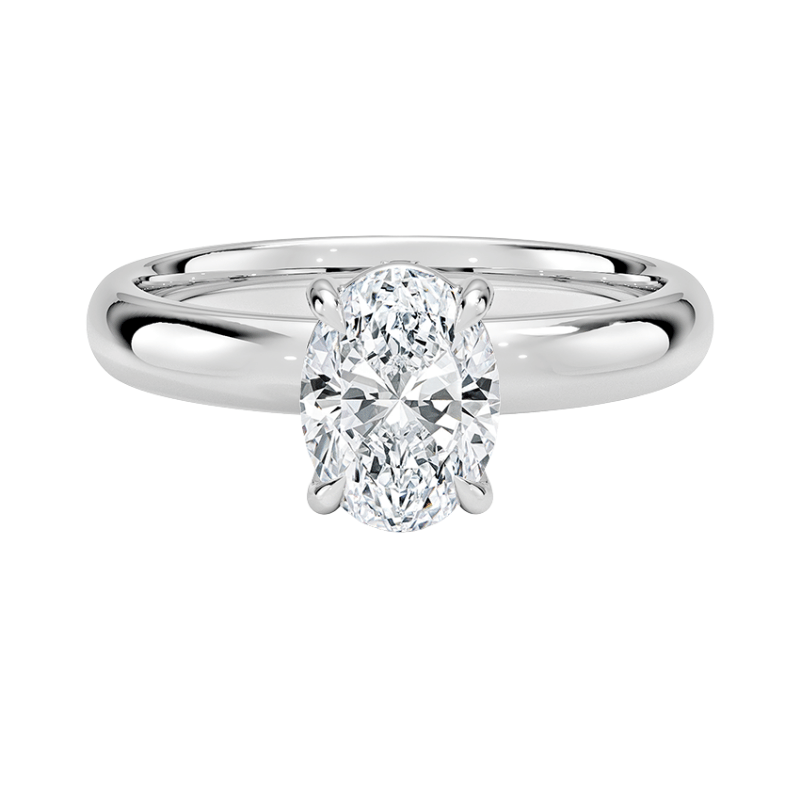 11051015 Laboratuvar Pırlantası Tektaş Yüzük | 1.00 karat Oval | Eirene | Xdiamond