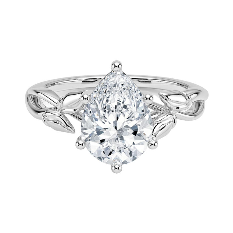 13032013 Lab Grown Pırlanta Tektaş Yüzük | 2.00 karat Damla | Acantha | Xdiamond