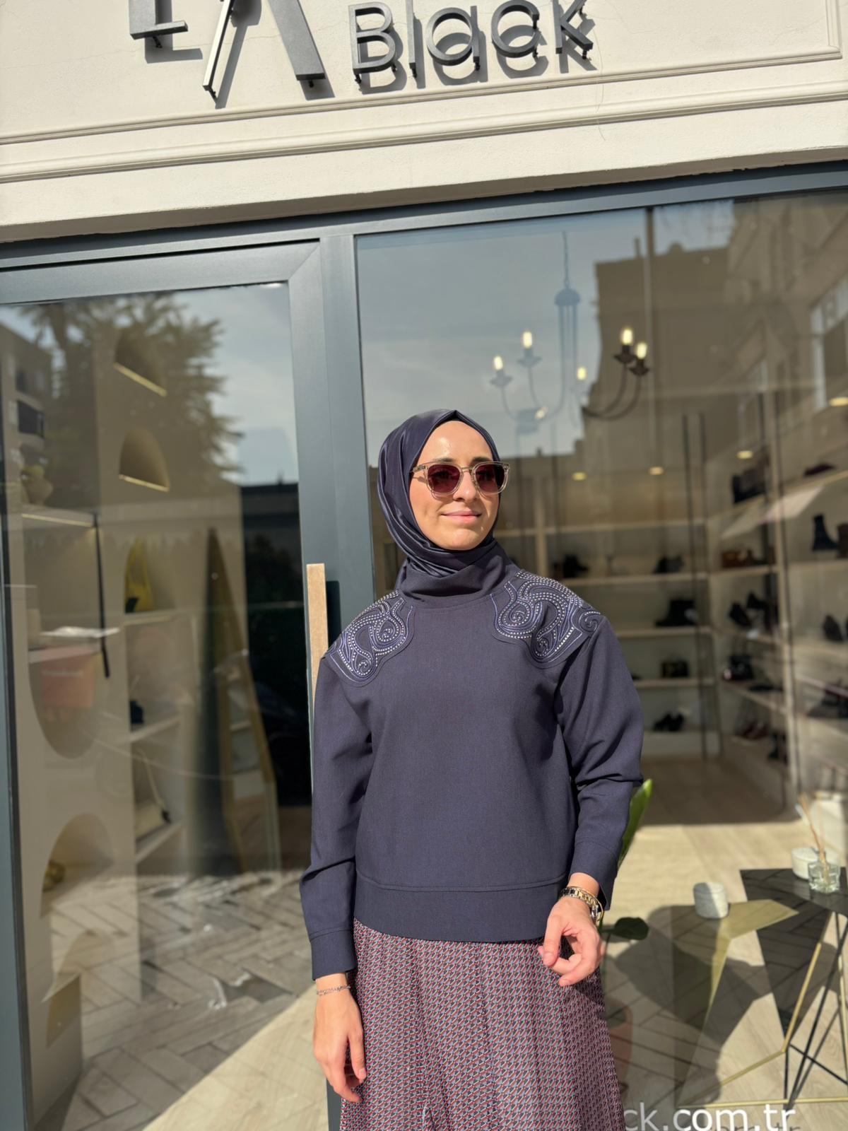 26FWSWE0001 Lulu Kadın Sweat Mavi