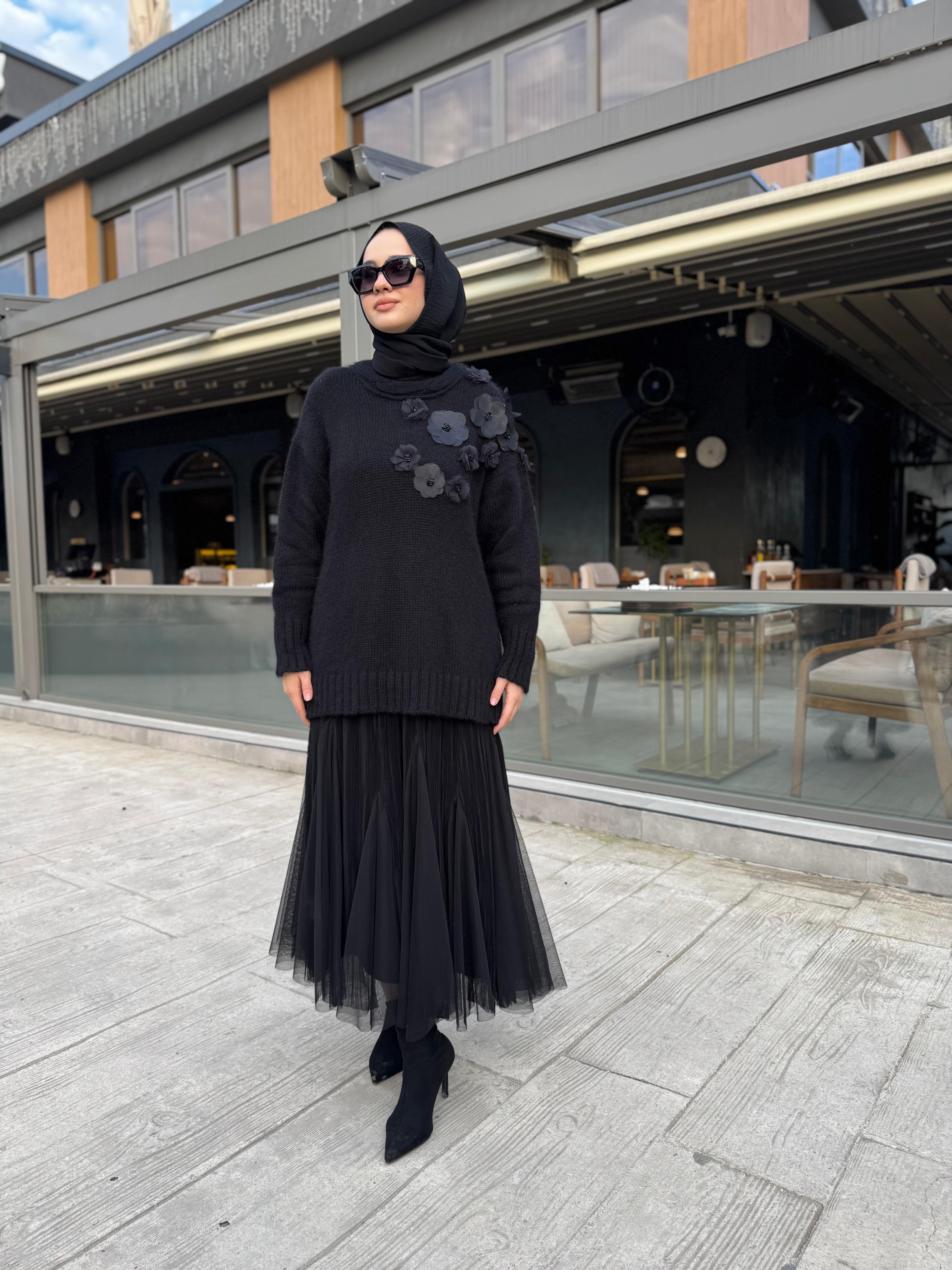 26FWTRI0007 Lenora Kadın Triko Siyah