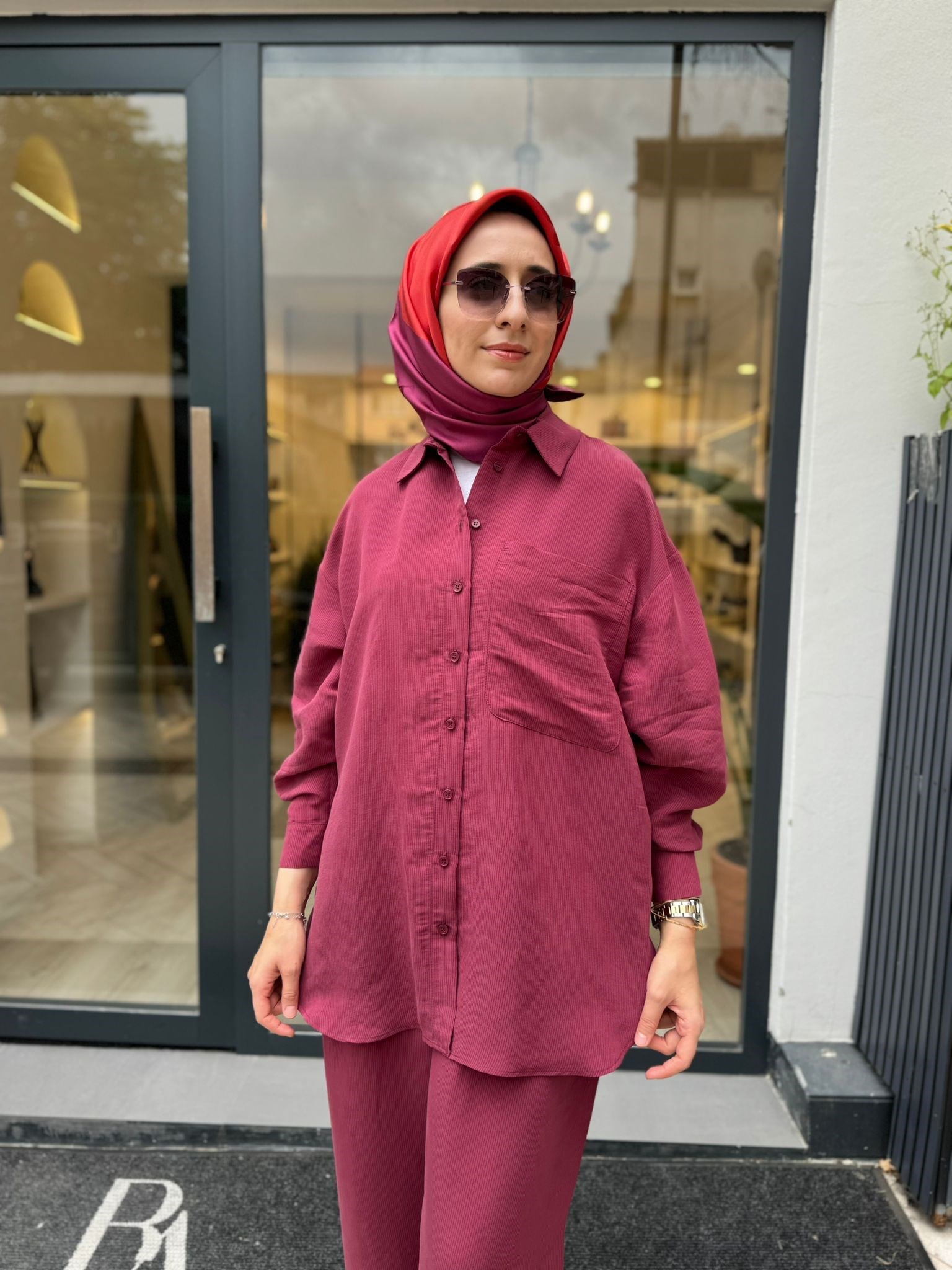 26SS209 Silva Kadın Gömlek Bordo