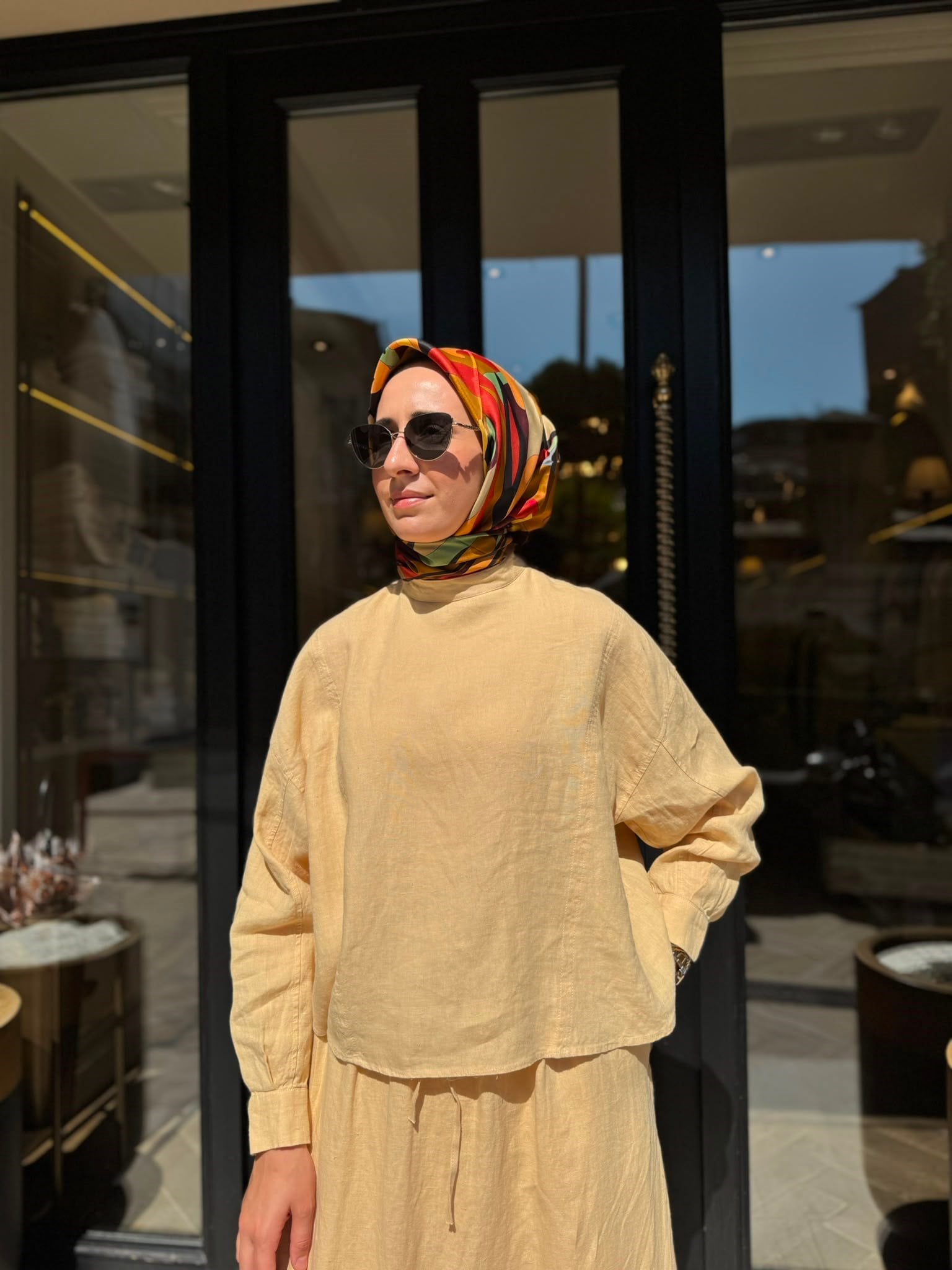 26SS223 Bella Kadın Bluz Taş Rengi