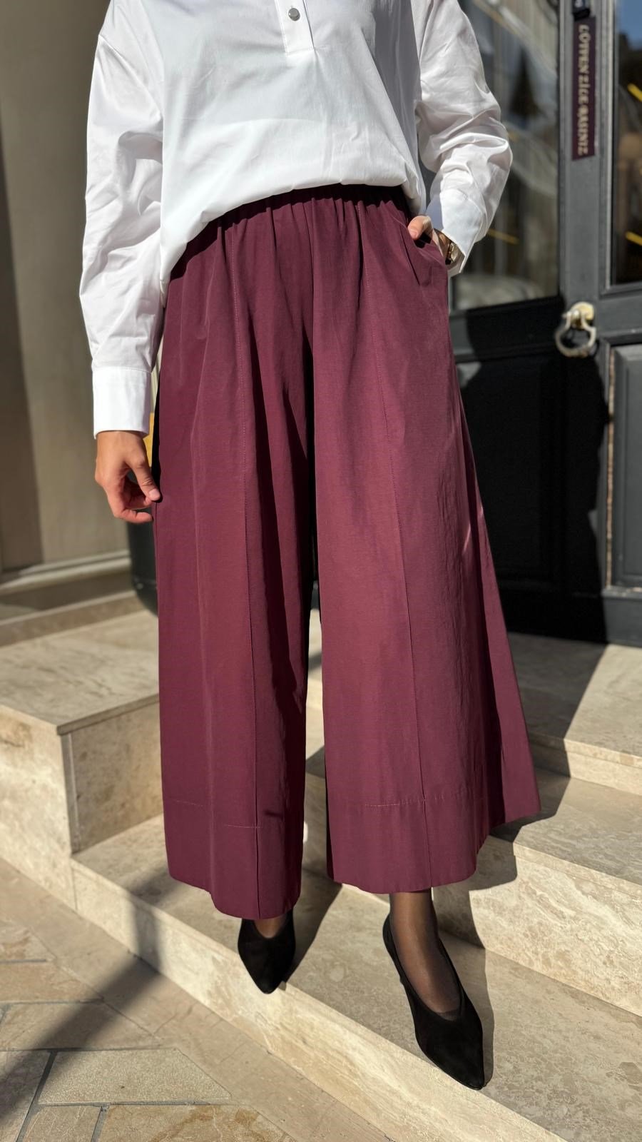 27FWPNT0038 Soles Kadın Pantolon Bordo