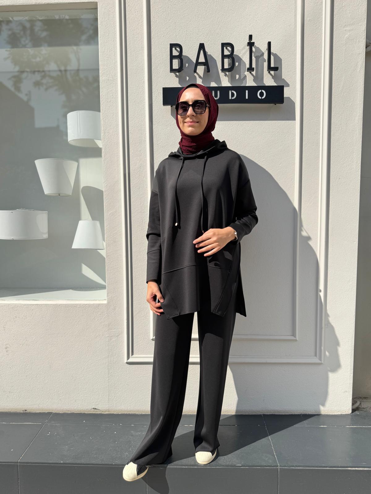 Seta Scuba Spor Tunik Siyah