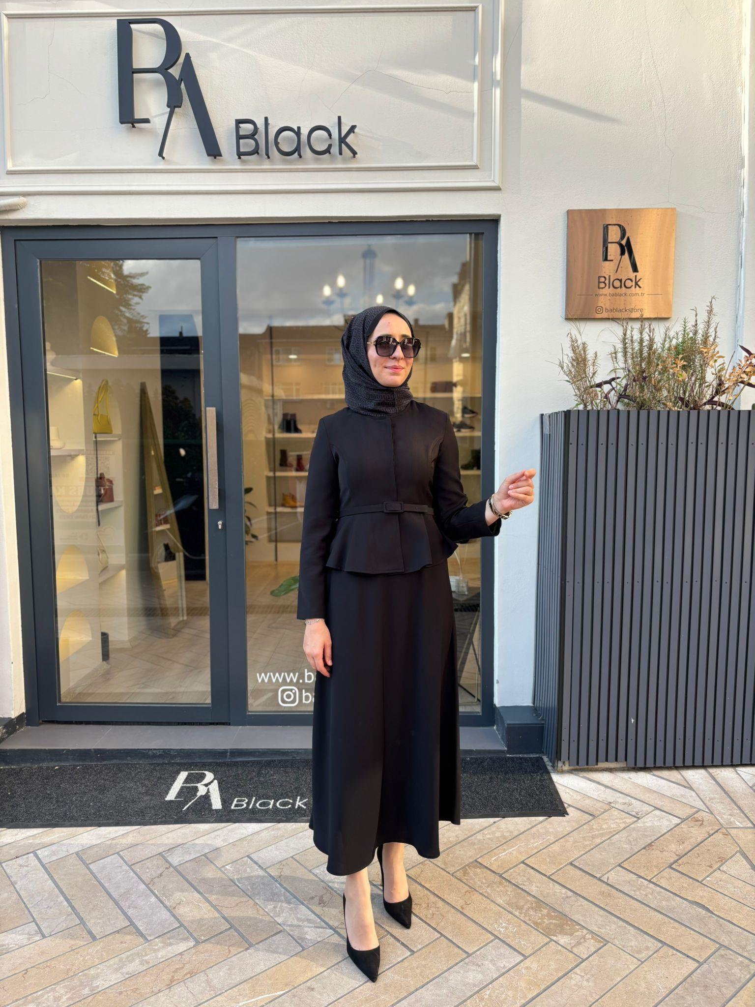 TD4465 Femme Kadın Takım Siyah