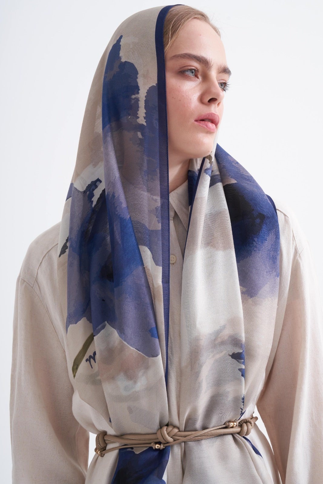 Blue Leaf Print