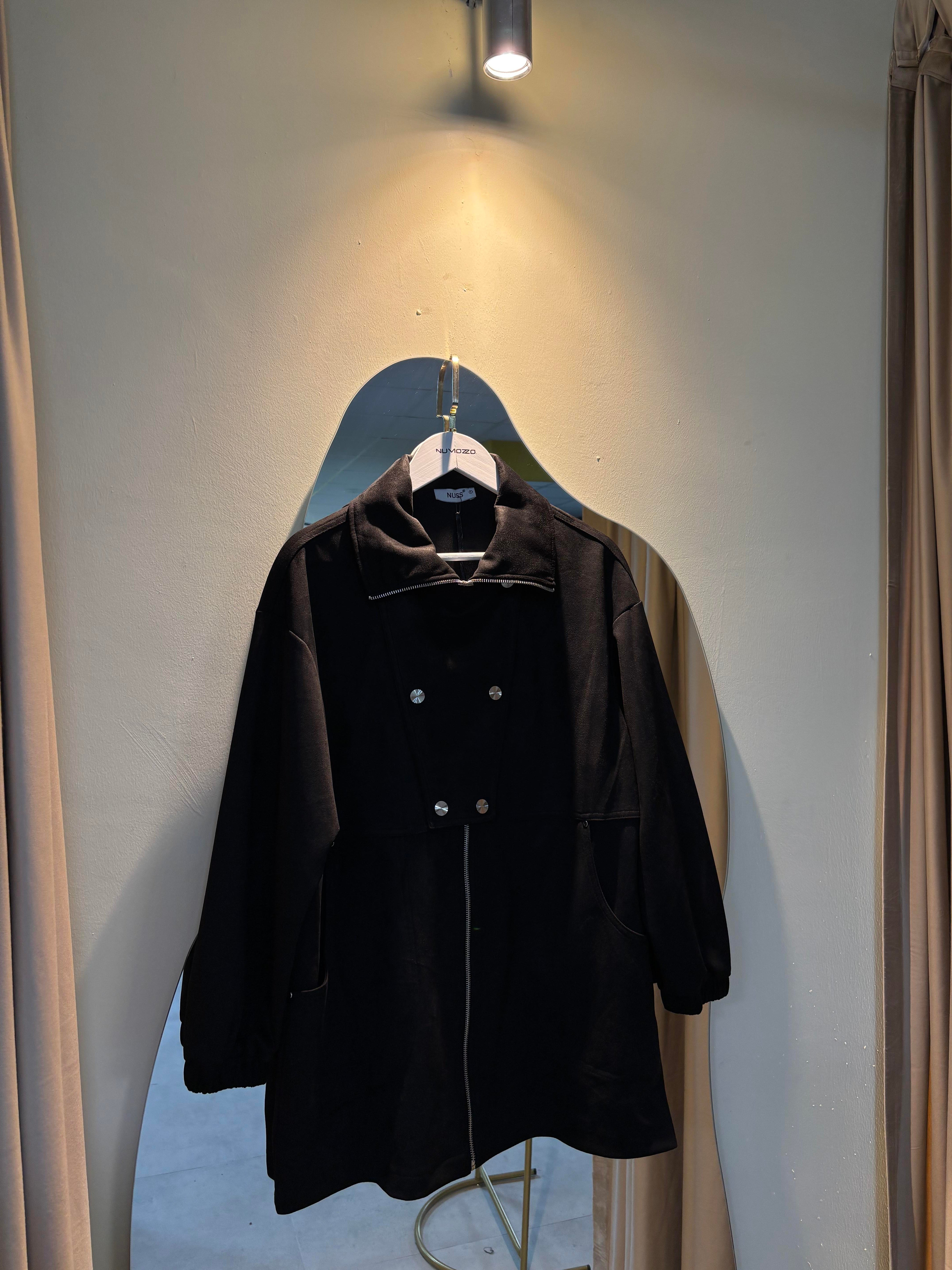 Çıtçıt Detay Fermuarlı Kap