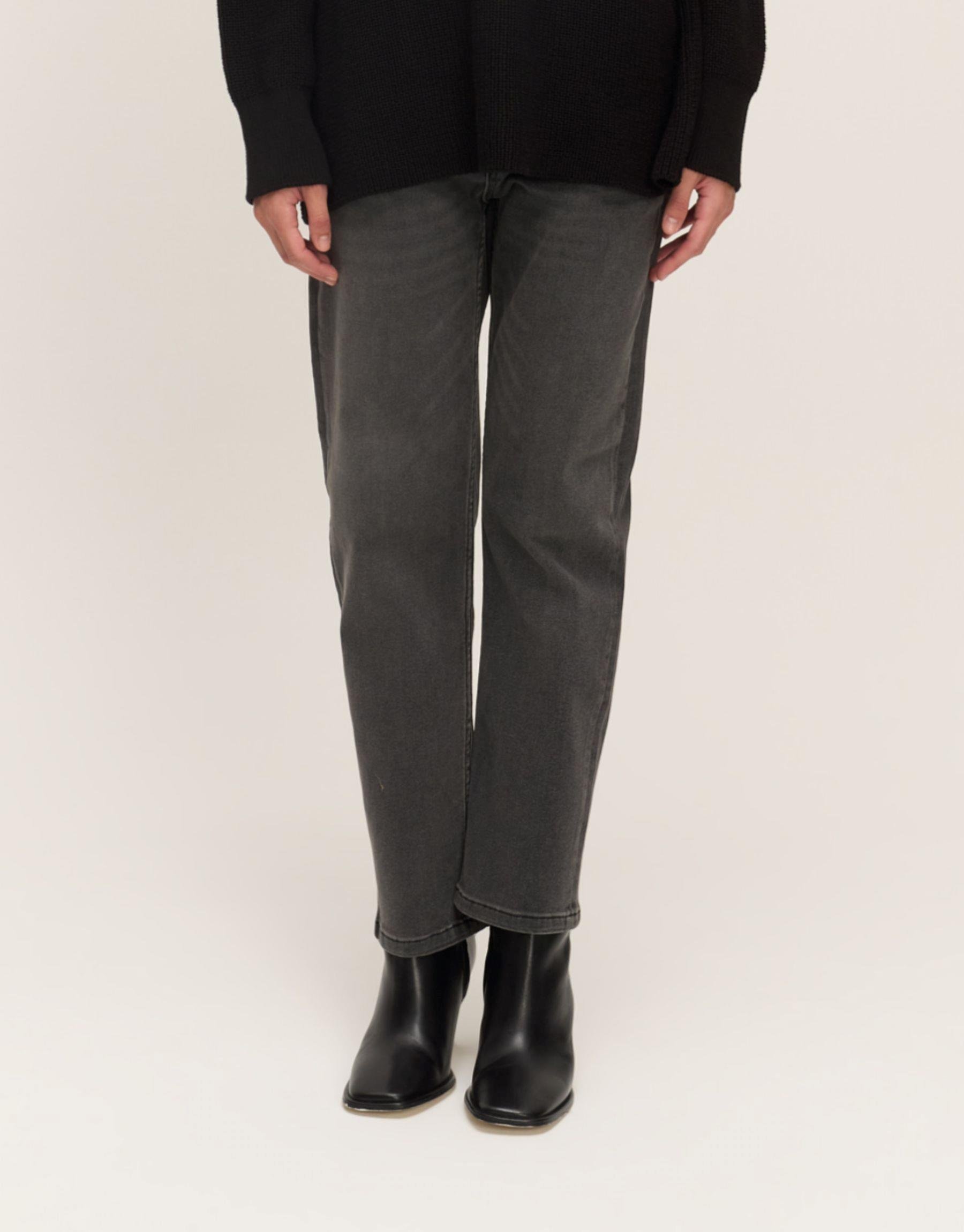 Fit Denim Pantolon Füme