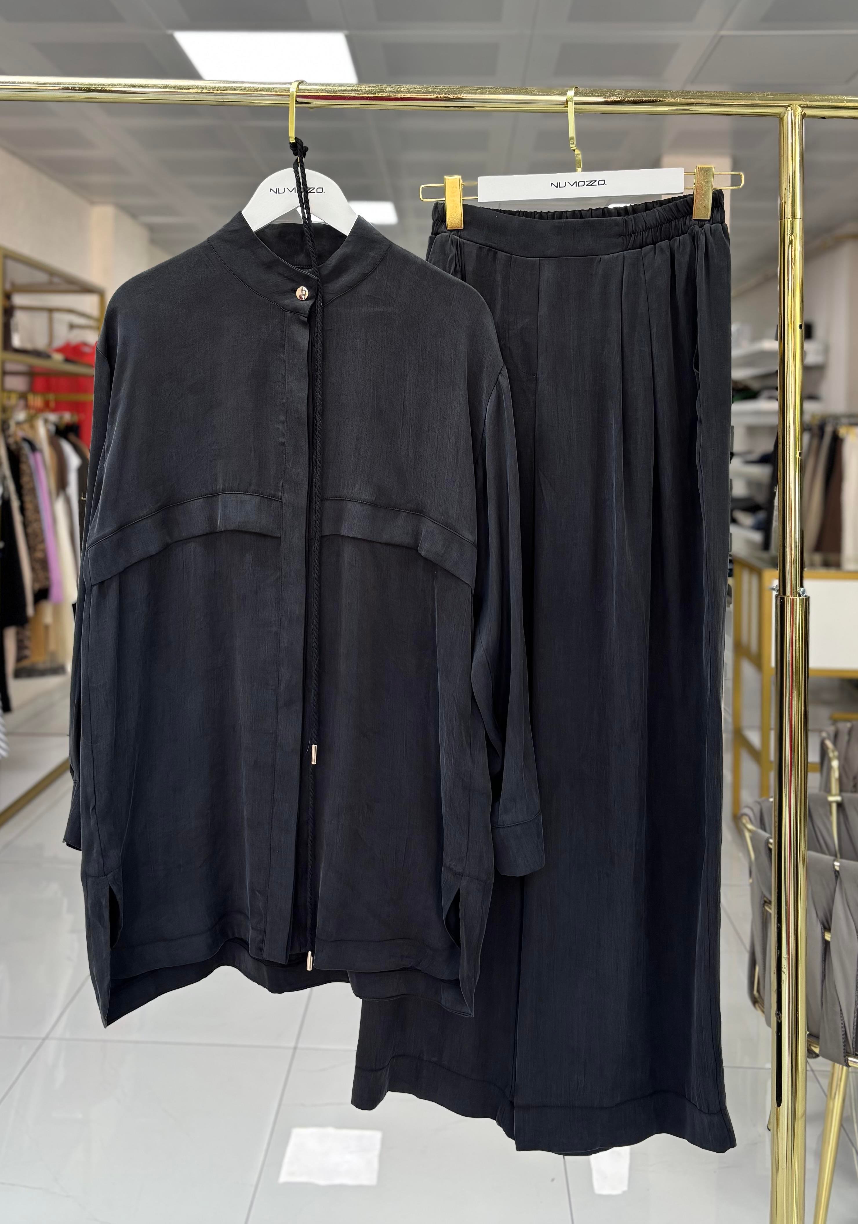 Jasmy Pantolonlu Takım Siyah