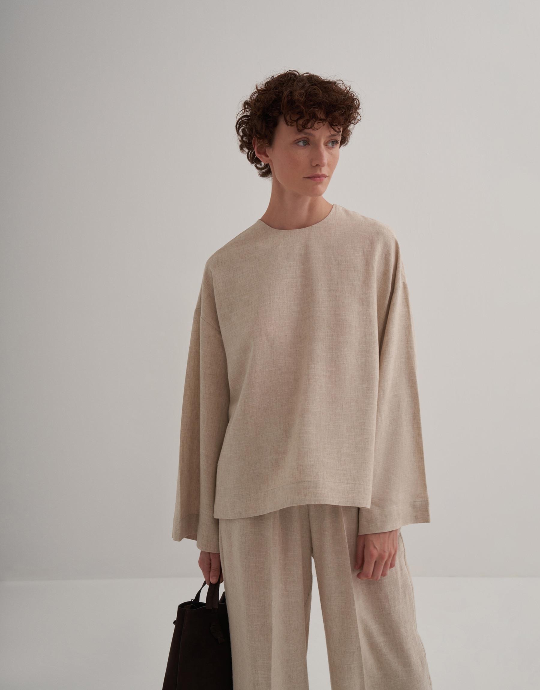 Keten Basic Bluz Natürel