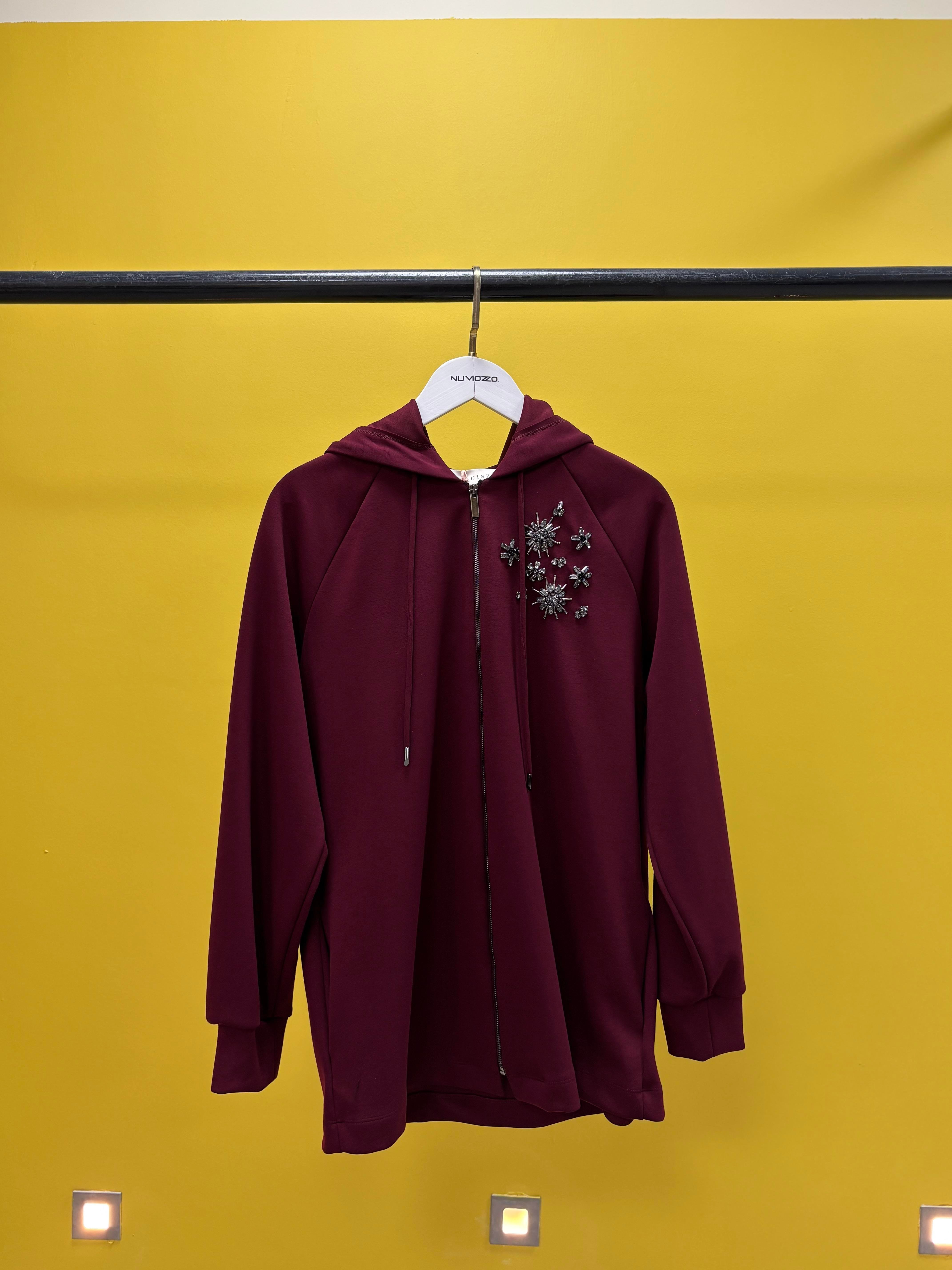 Marıela Örme Sweat Vişne