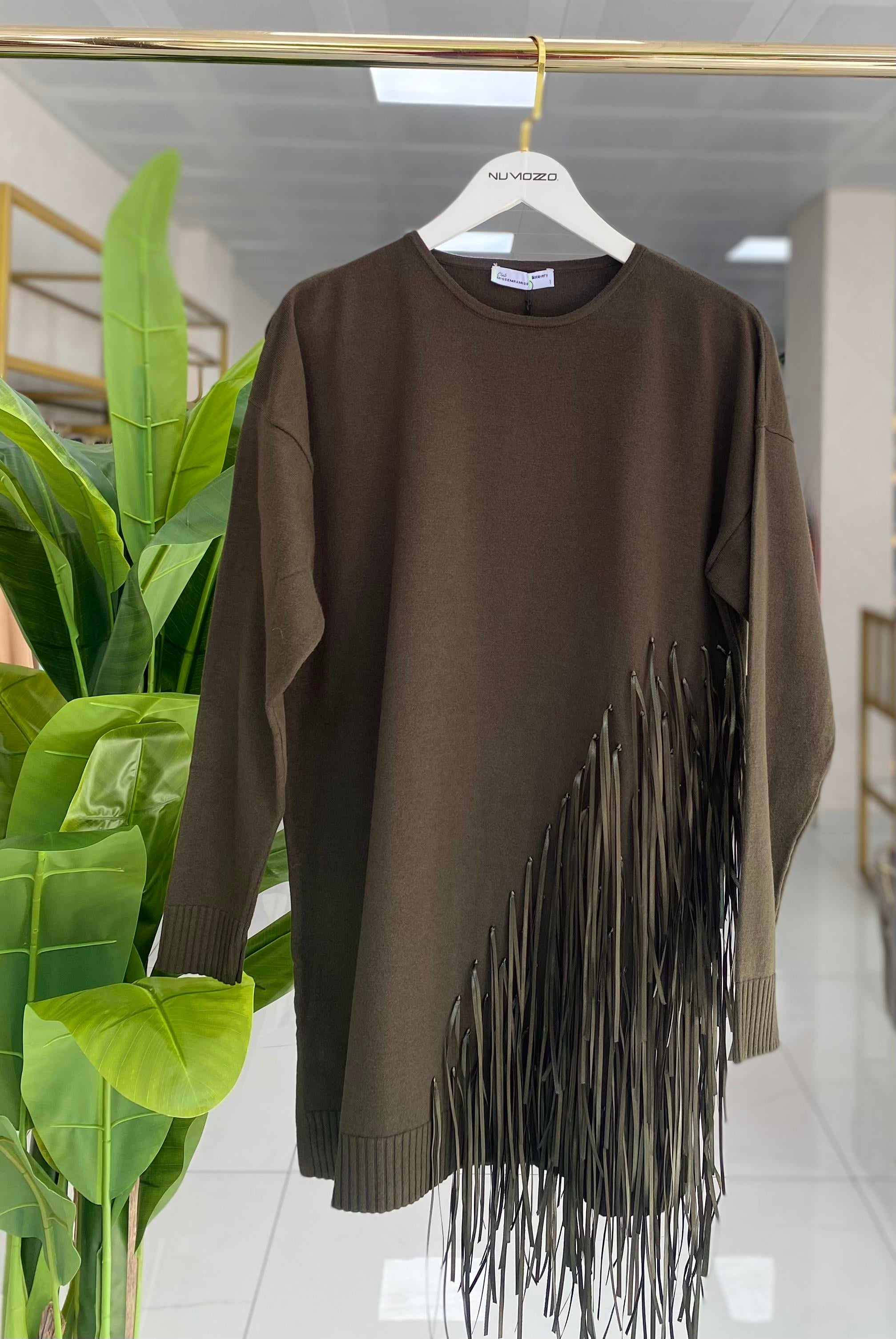 Missemramiss Rope Basic Triko Kazak Haki