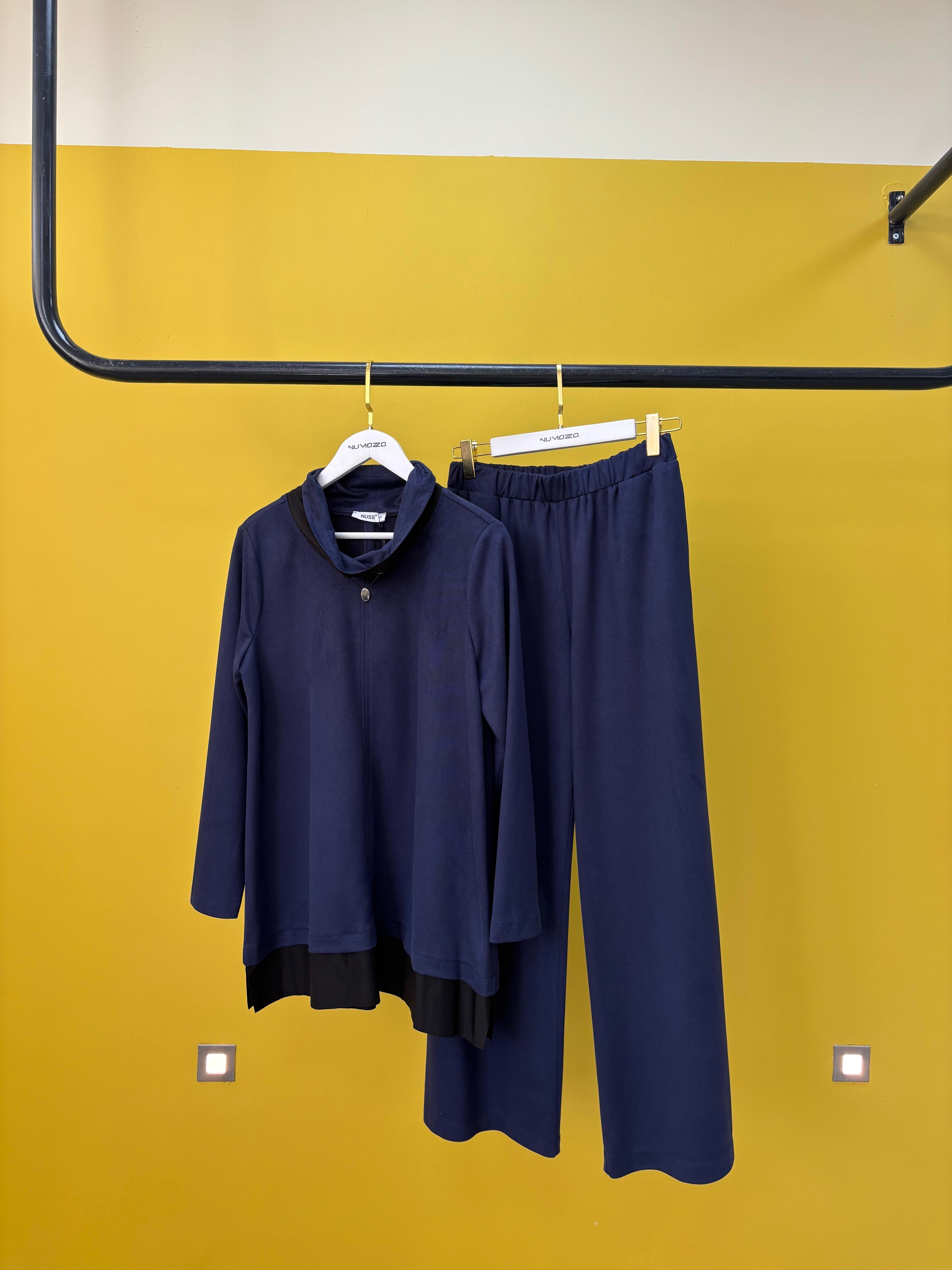 Pantolonlu Takım-İndigo