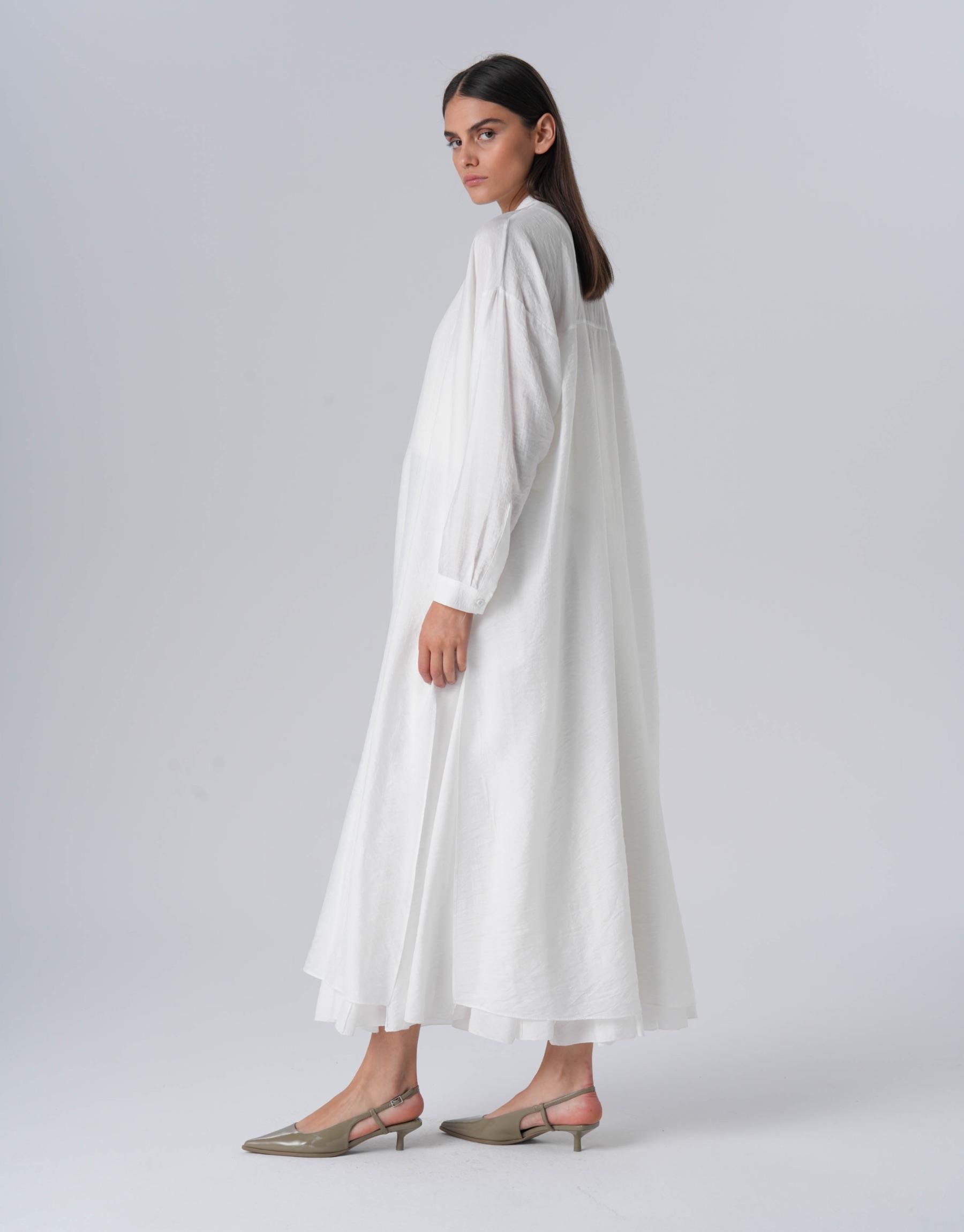 QOOQ Liva Tunik Beyaz