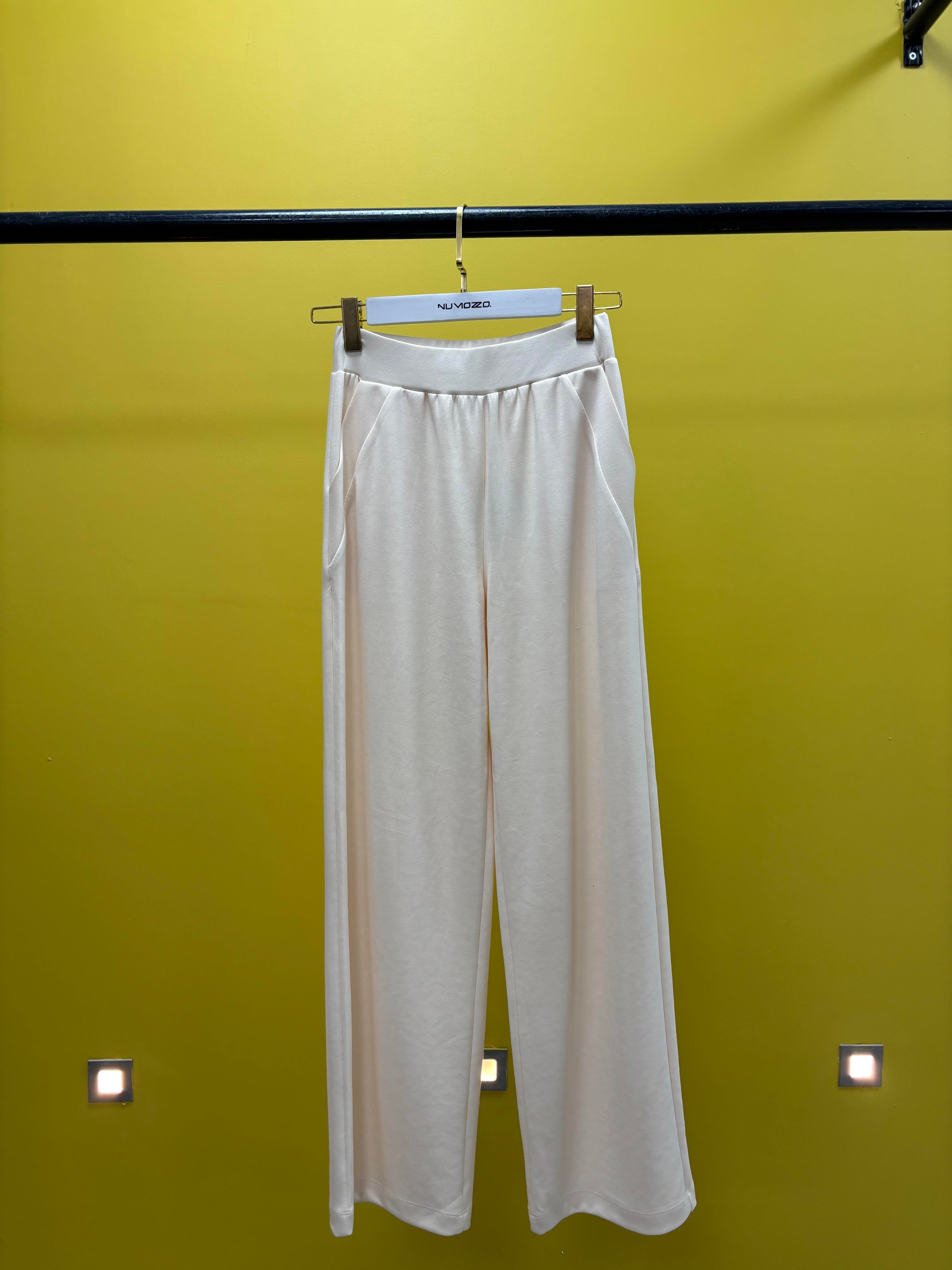 Shayna Örme Pantolon Krem 