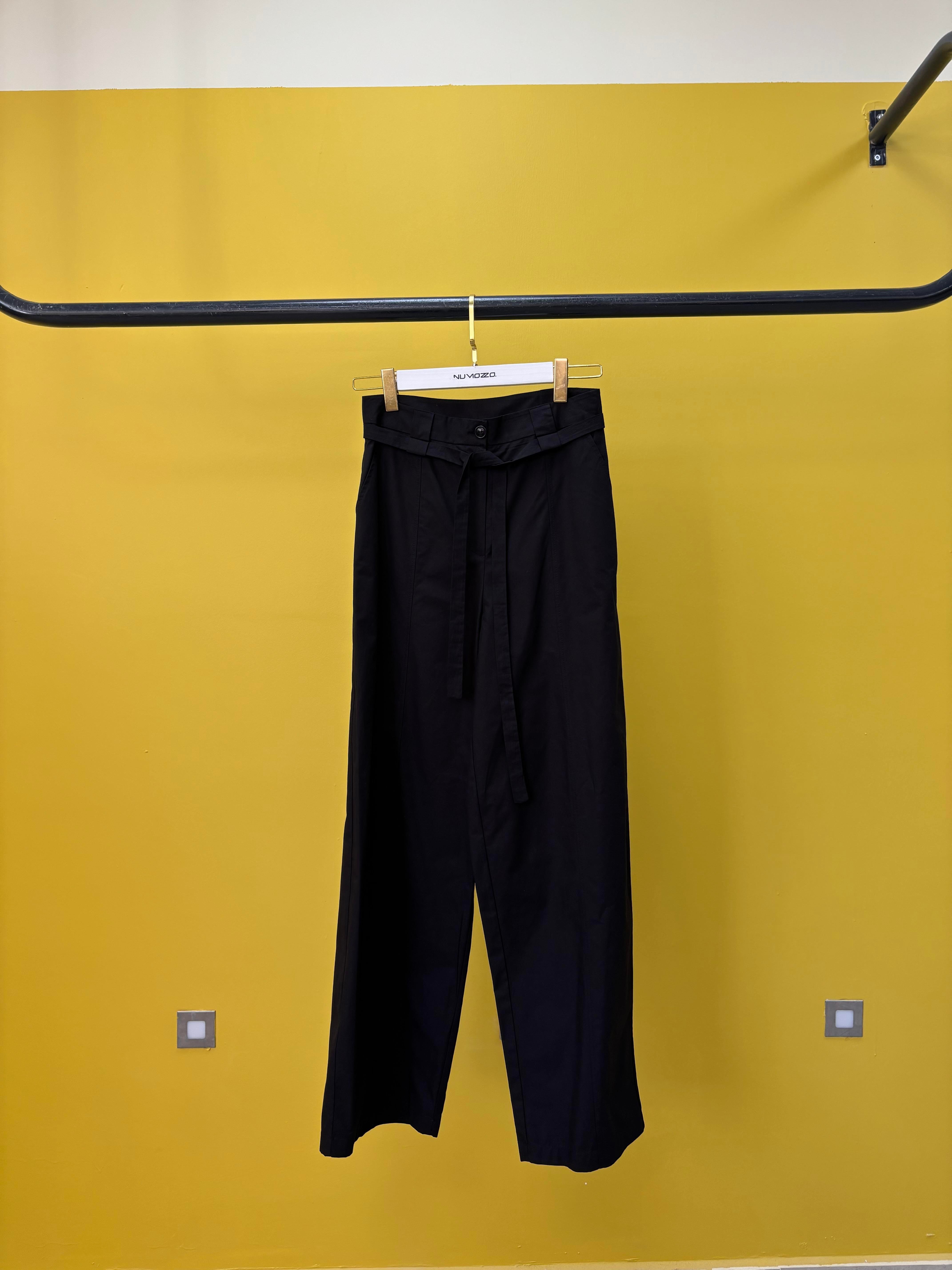 Siyah Poplin Pantolon 