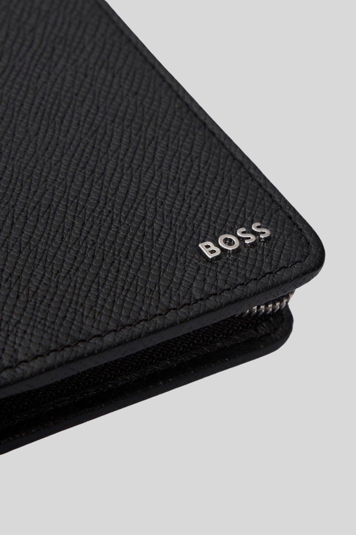 Boss Erkek Deri Cüzdan Siyah
