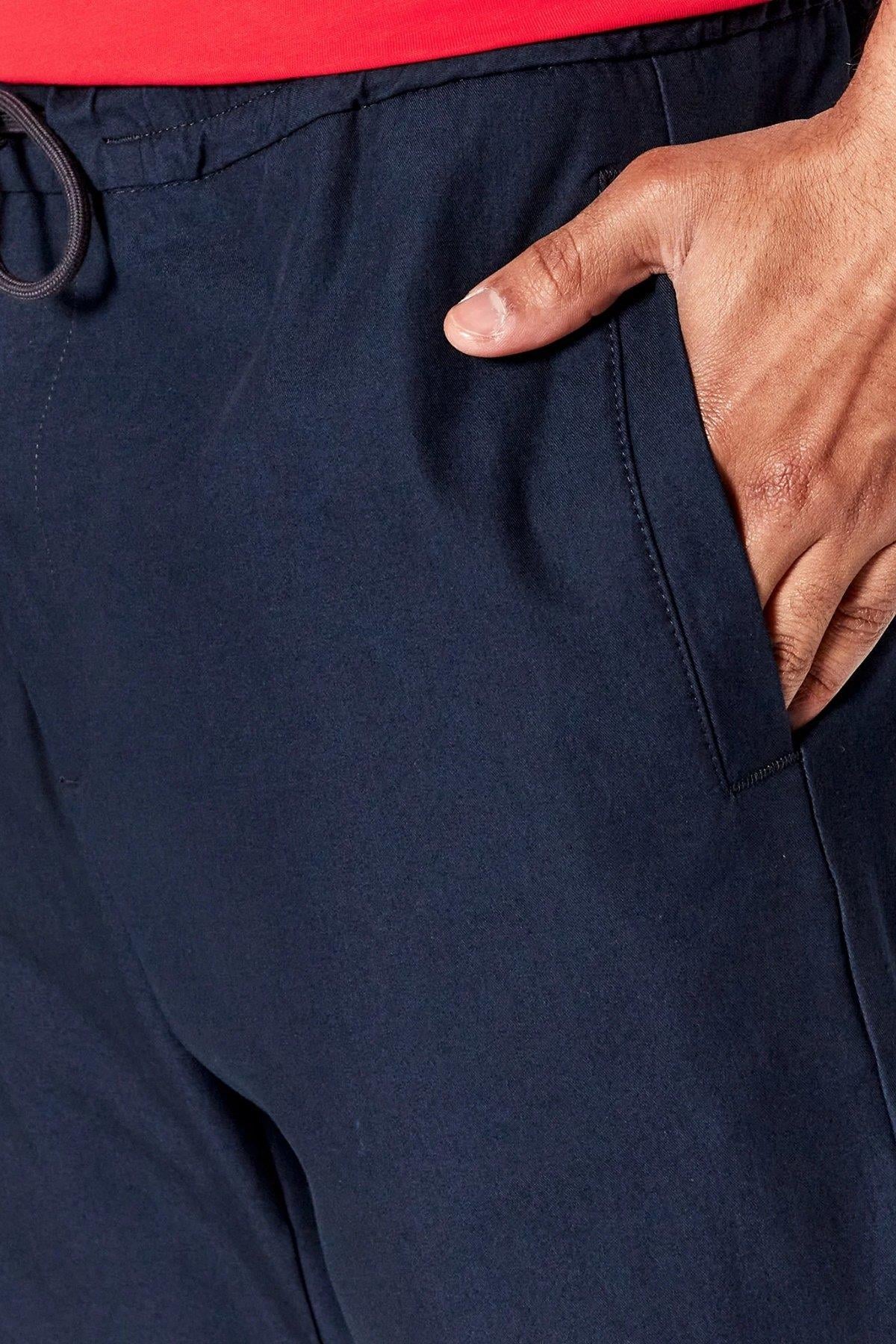 Boss Erkek Elastik Paçalı Jogger Spor Pantolon Lacivert