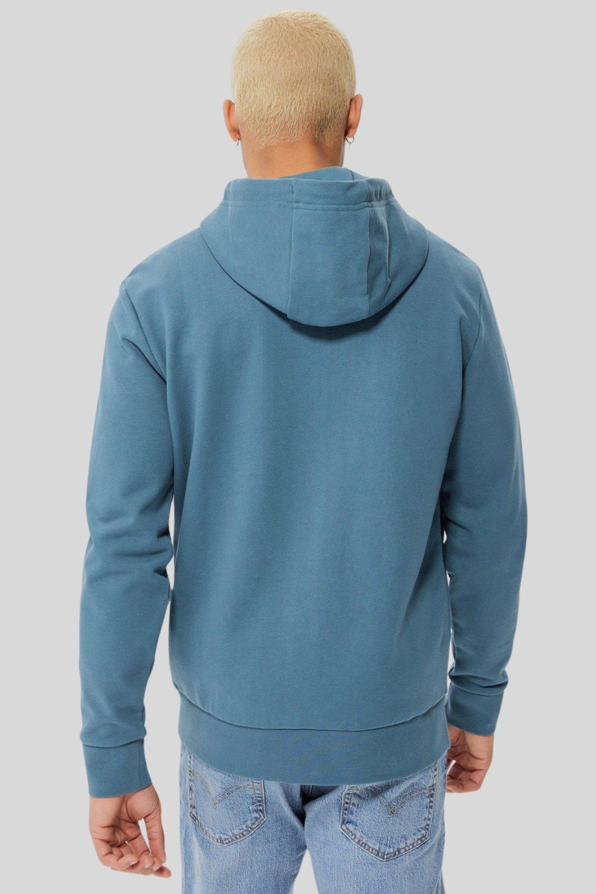 Boss Erkek Regular Fit Seeger Kapüşonlu Sweatshirt Mavi