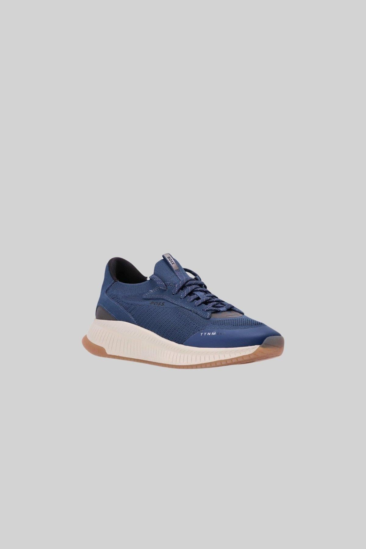 Boss Erkek Titanium Evo Bağcıklı Marka Logolu Spor Stil Sneaker Lacivert