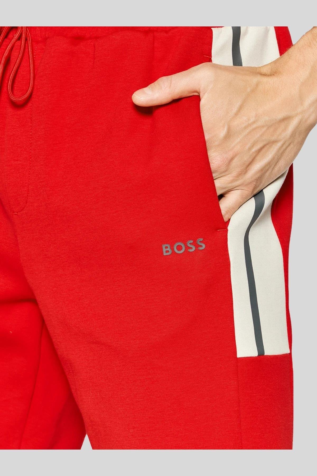Boss Headio 1 Erkek Regular Fit Şort Kırmızı
