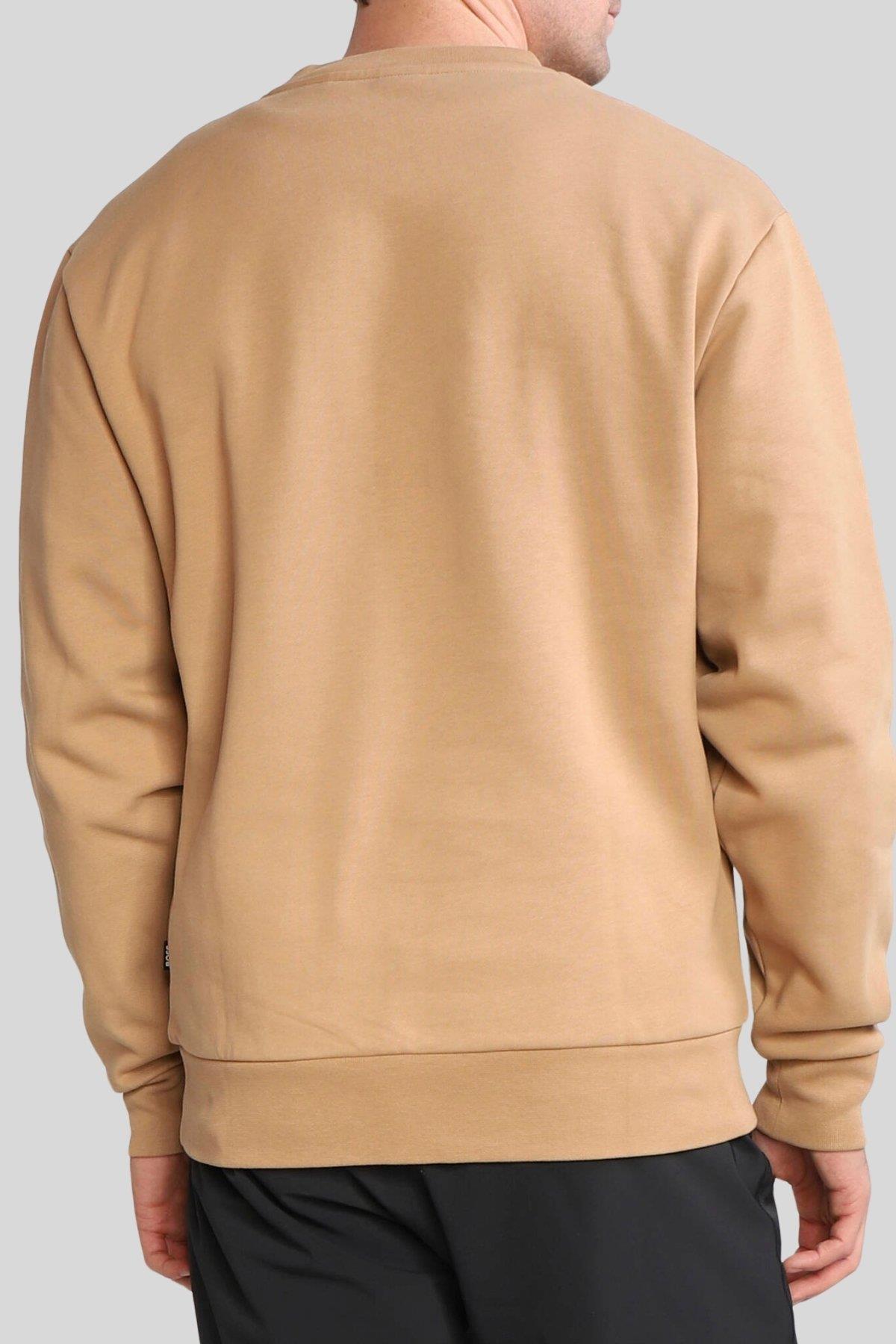 Boss Marka Logo İşlemeli Stadler Sweatshirt Bej