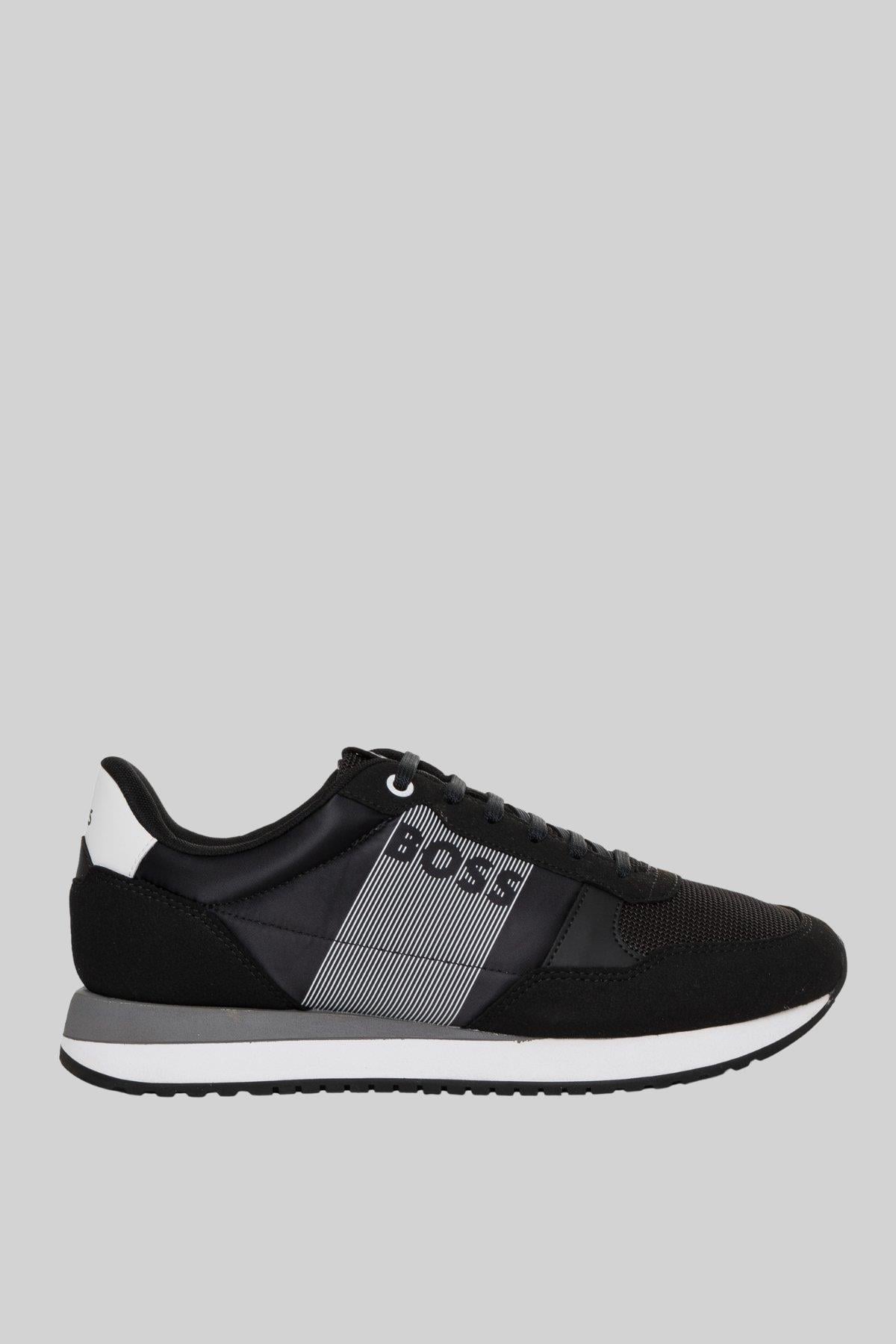 Boss Marka Logolu Kaı Runner Erkek Sneaker Siyah