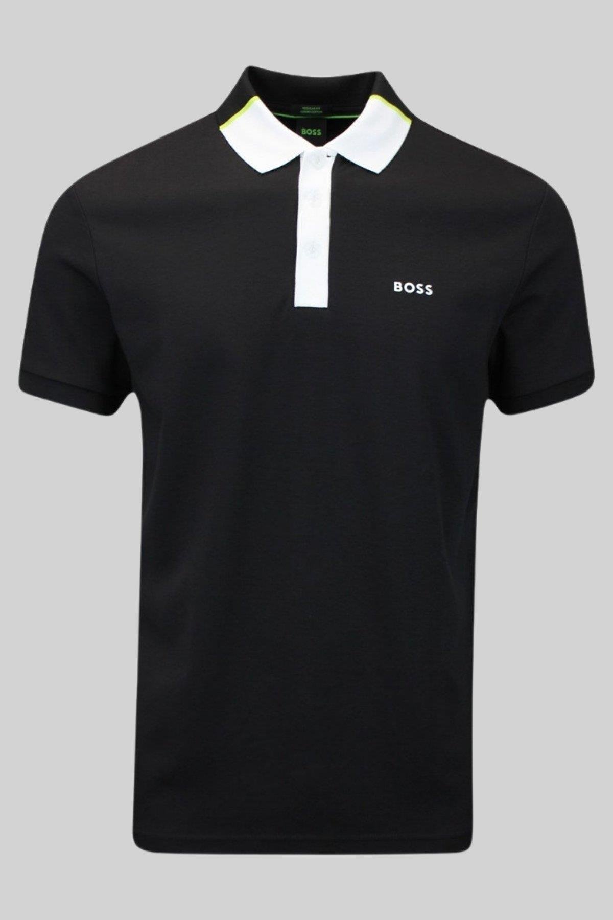 Boss Paddy Regular Fit Erkek Polo Yaka T-Shirt Siyah