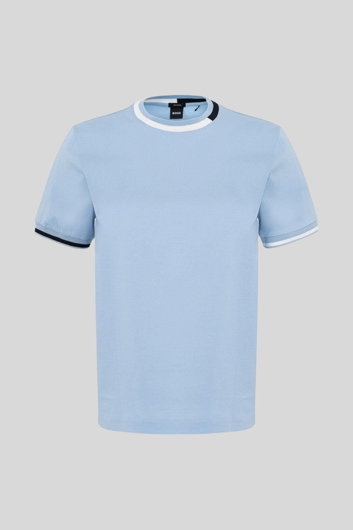 Boss Regular Fit Bisiklet Yaka Erkek T-Shirt Mavi