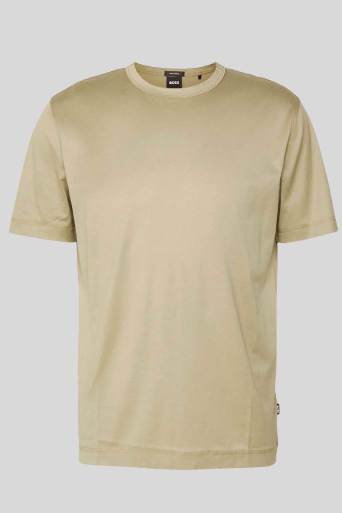 Boss Regular Fit  Bisiklet Yaka Erkek T-Shirt Yeşil