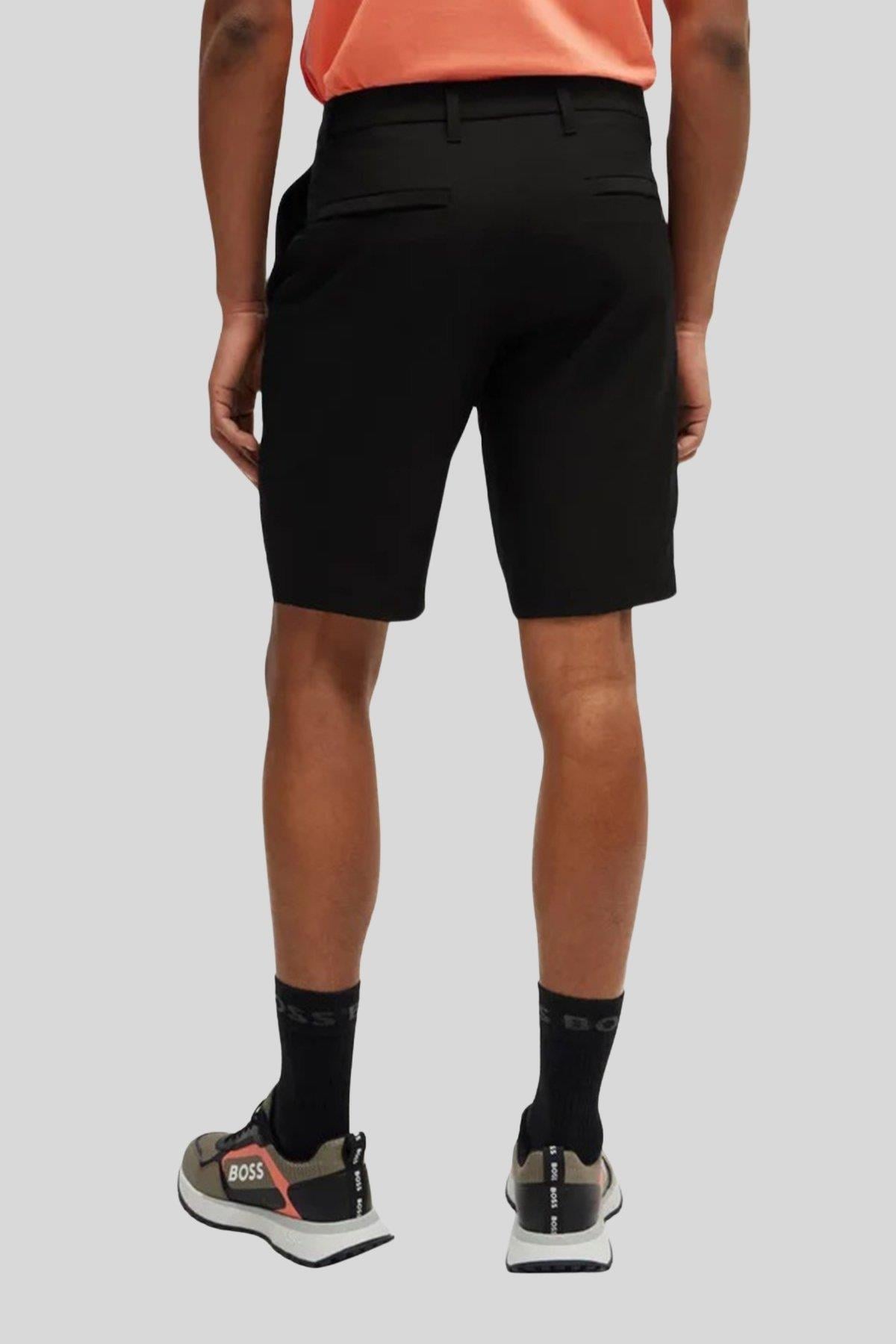 Boss Regular Fit Cepli Erkek Şort Siyah