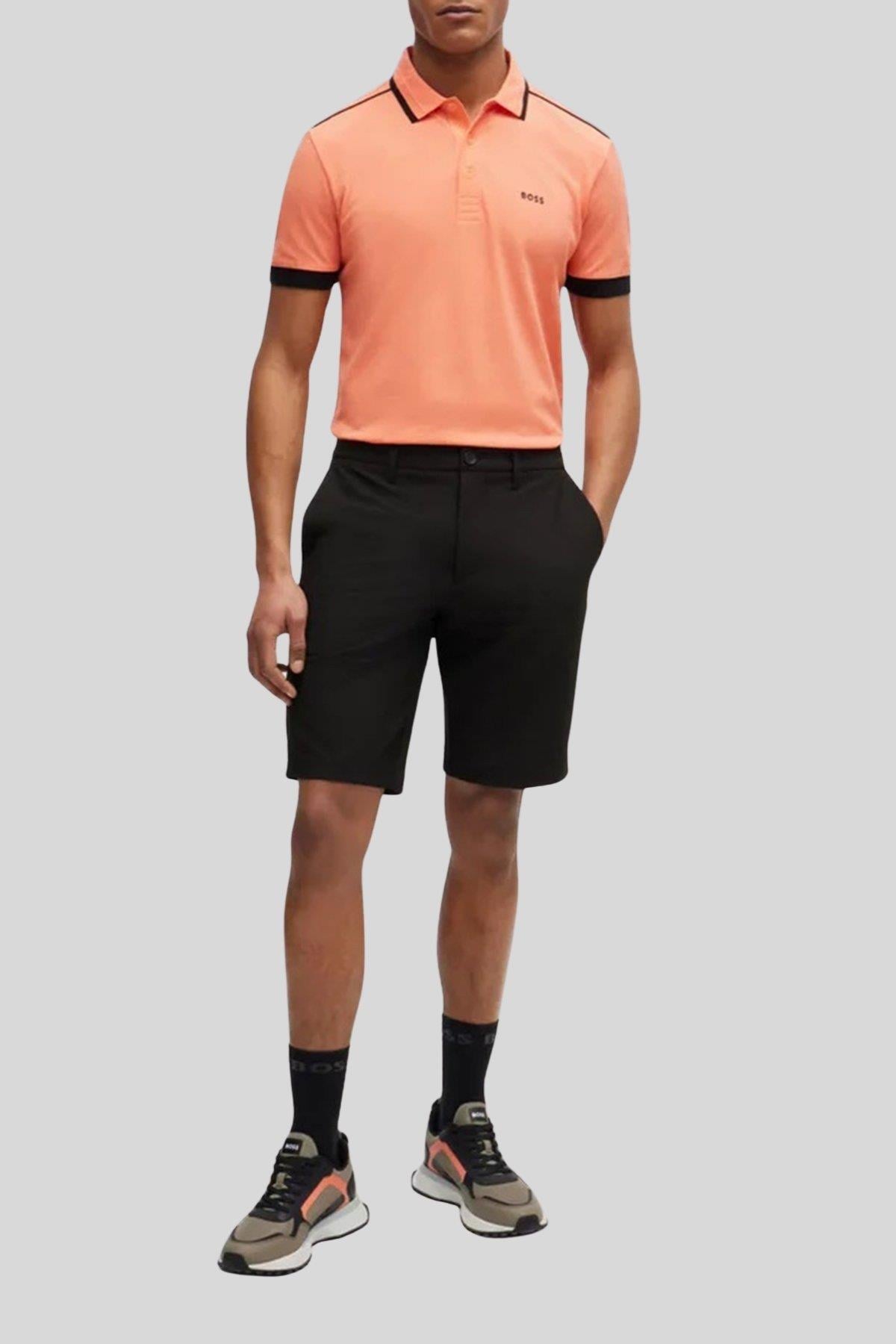 Boss Regular Fit Cepli Erkek Şort Siyah