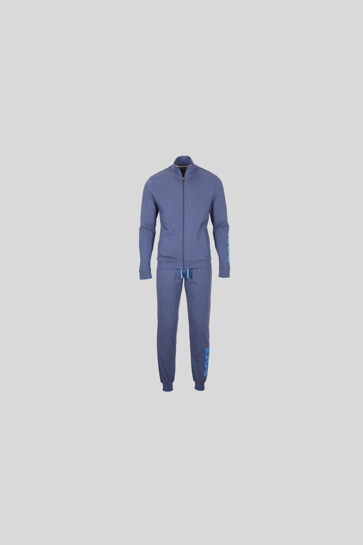 Boss Regular Fit Dik Yaka Erkek Eşofman Takım Lacivert