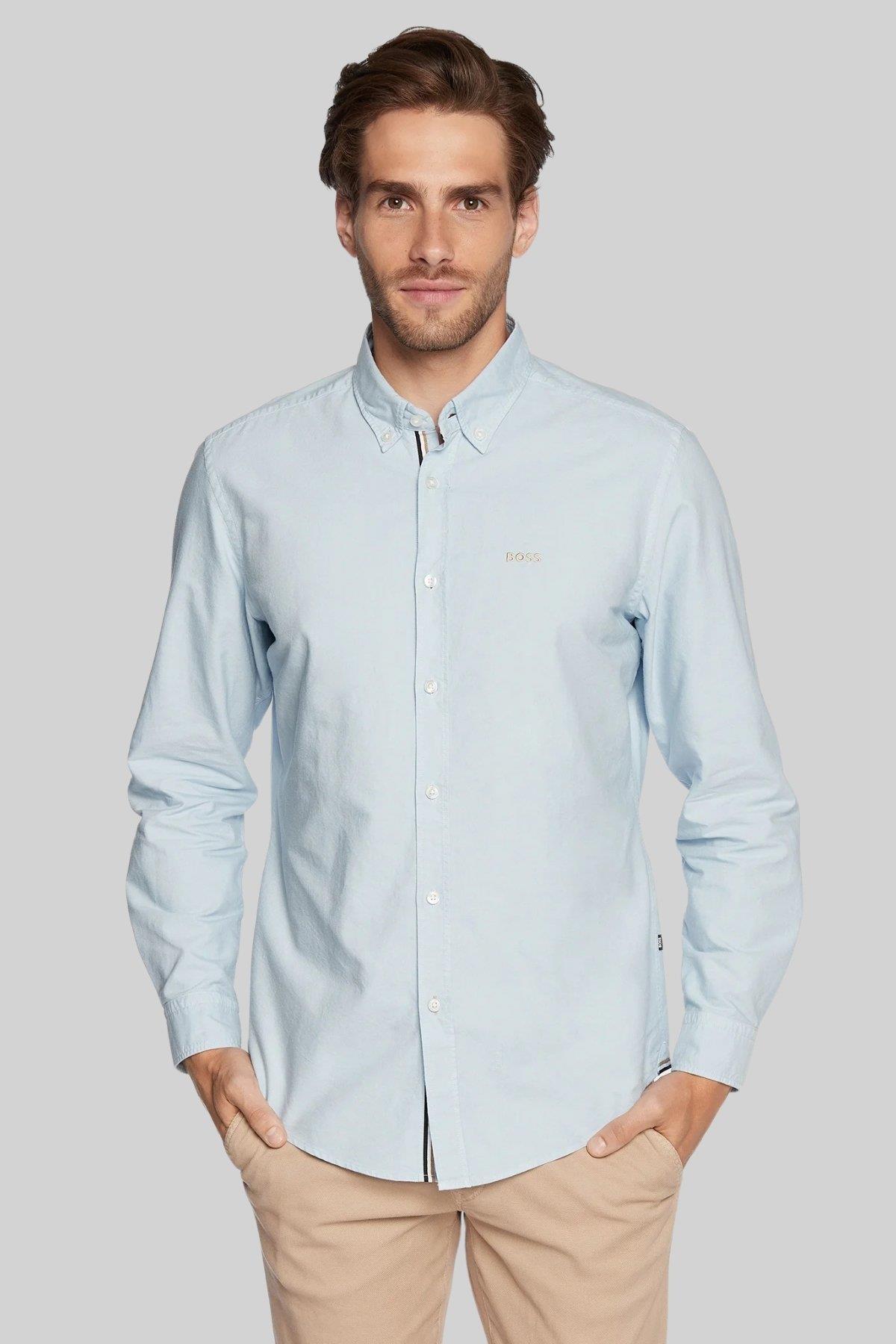 Boss Regular Fit Erkek Gömlek Mavi