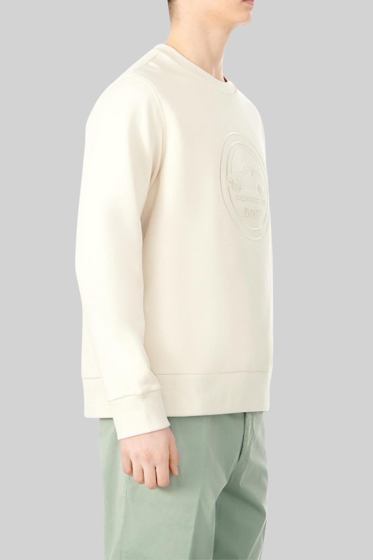 Boss Regular Fit Erkek Sweatshirt Bej