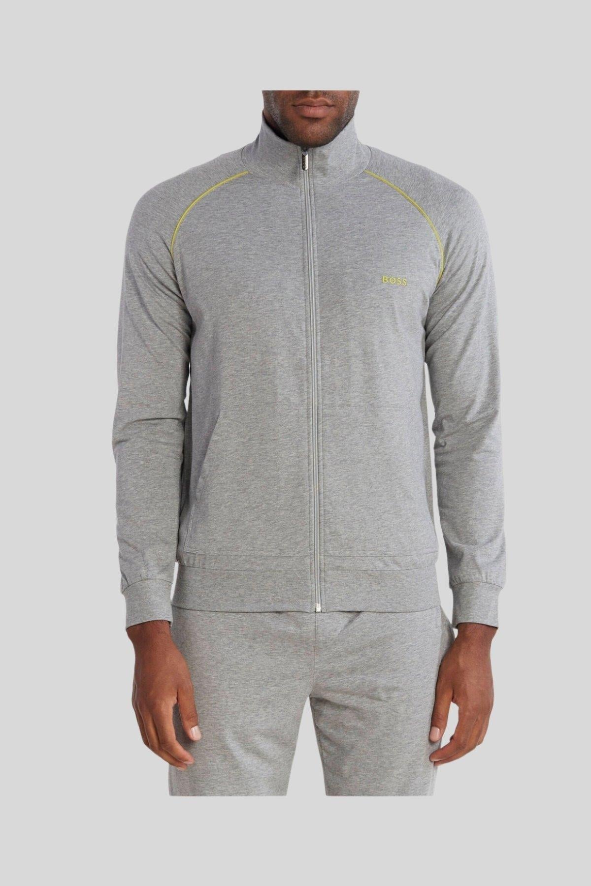 Boss Regular Fit Erkek Sweatshirt Gri