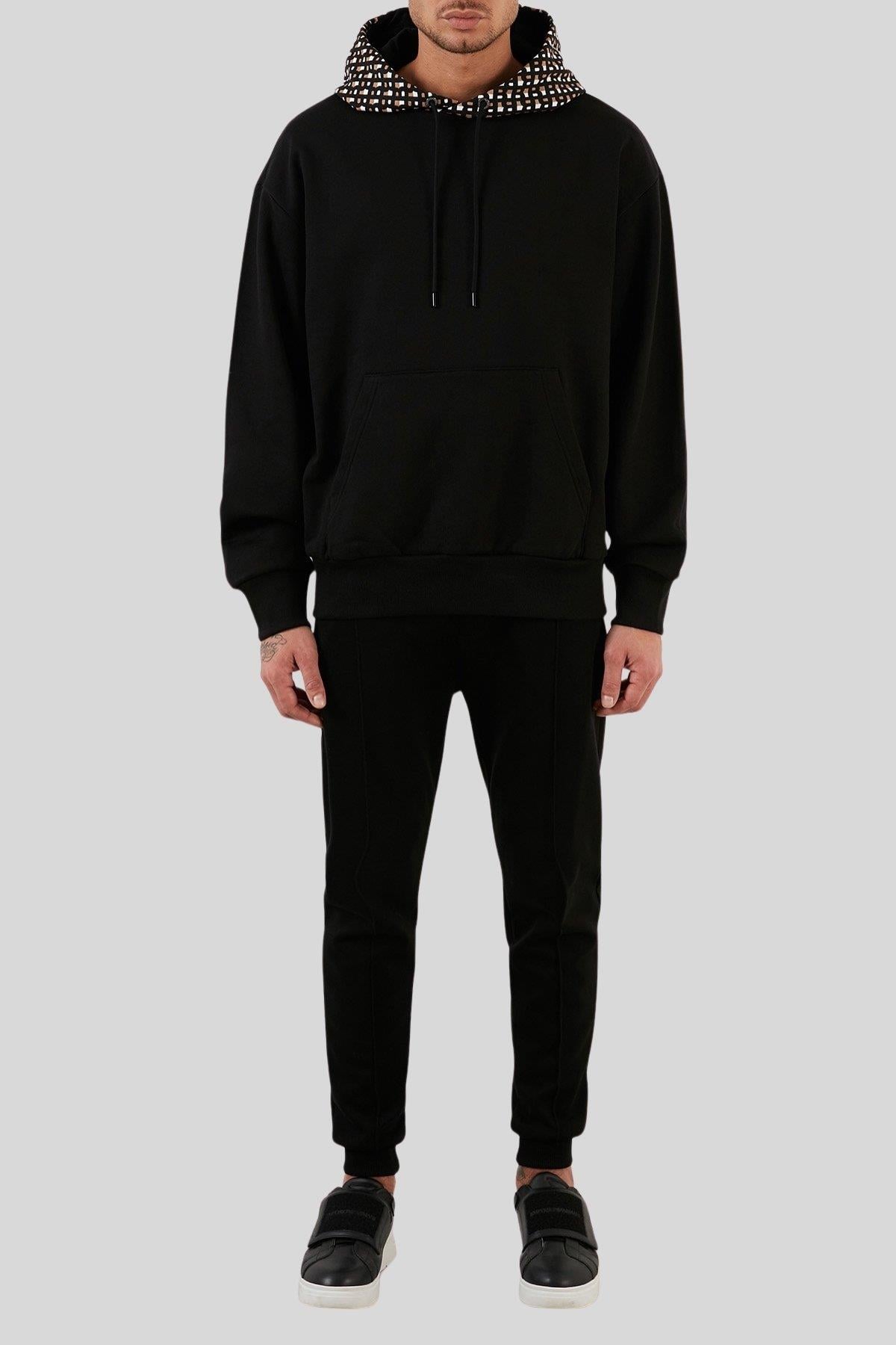 Boss Regular Fit Kapüşonlu Erkek Sweatshirt Siyah