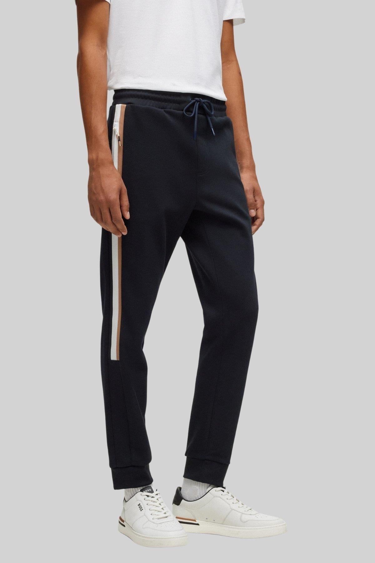 Boss Regular Fit Pamuklu Jogger Erkek Spor Pantolon Lacivert