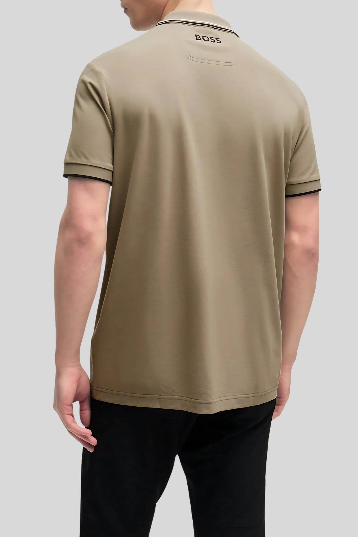 Boss Regular Fit Polo Yaka Erkek T-Shirt Yeşil