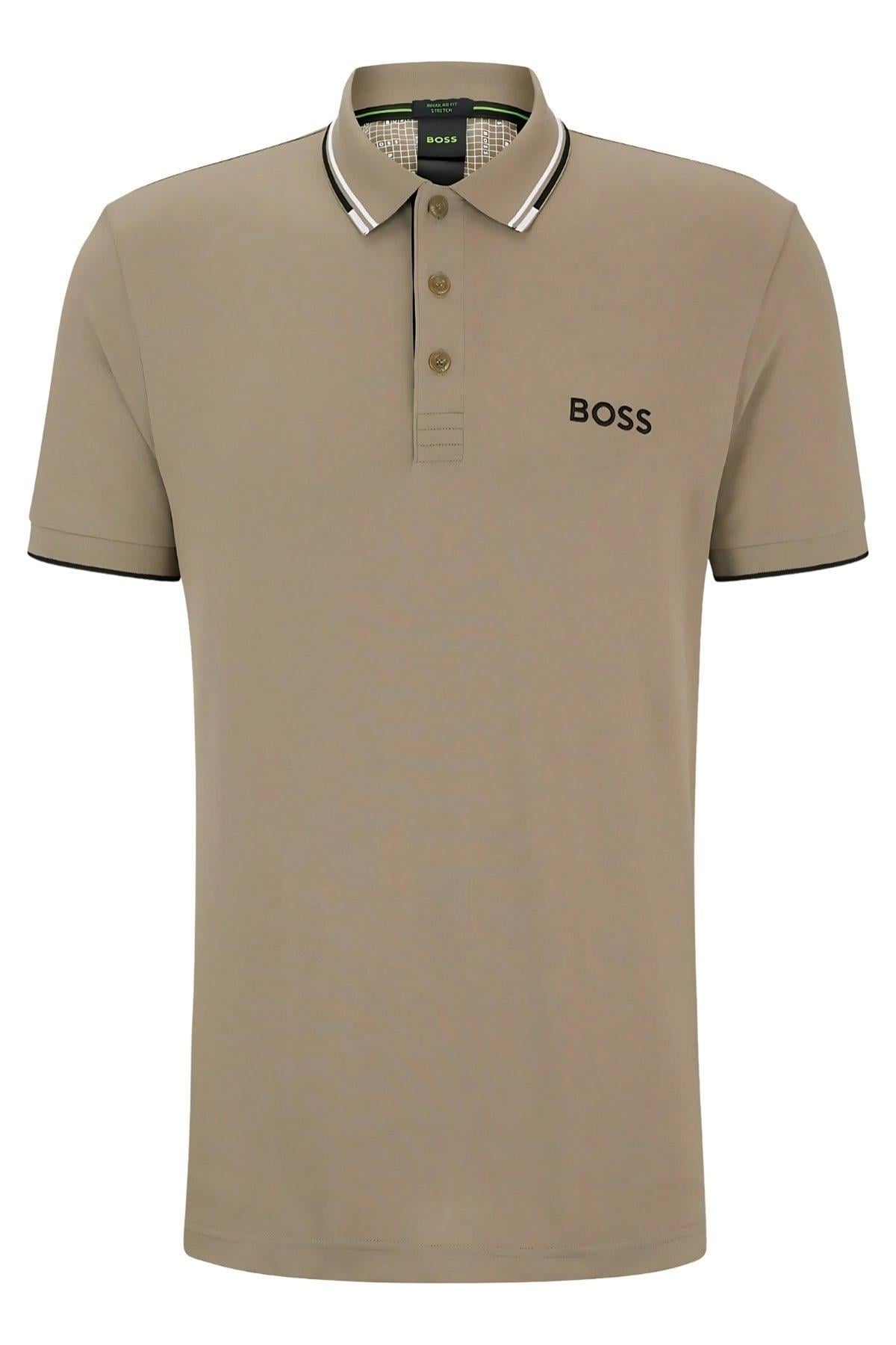 Boss Regular Fit Polo Yaka Erkek T-Shirt Yeşil