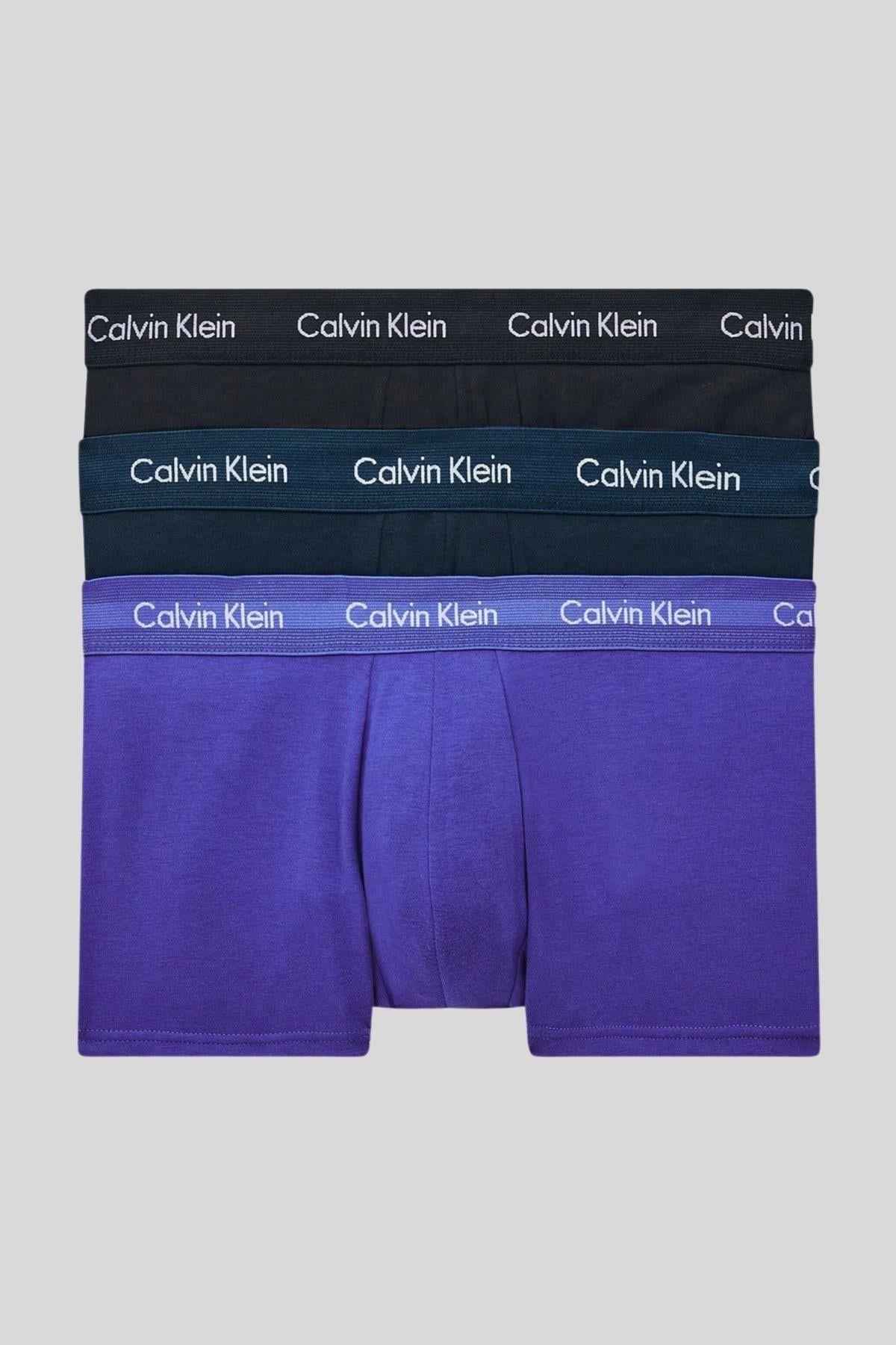 Calvin Klein Erkek 3 lü Boxer Set BLUE