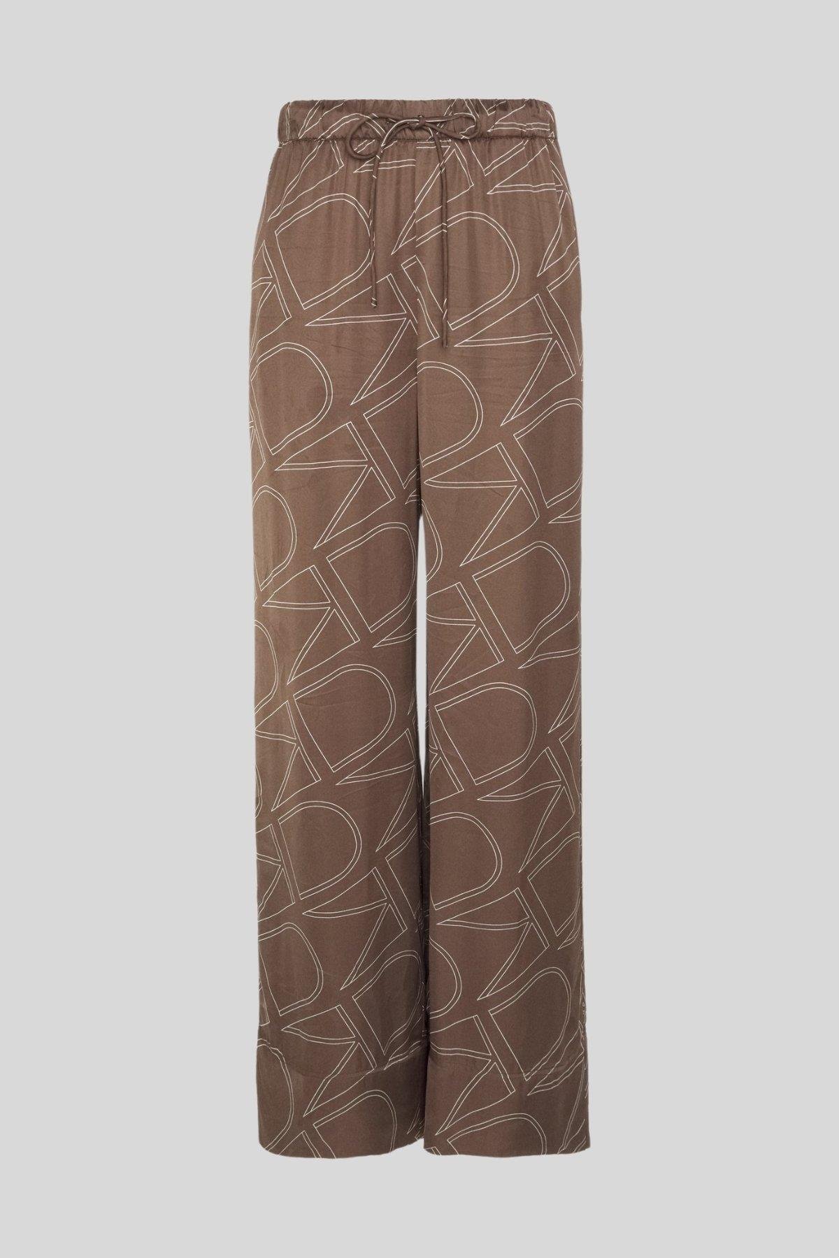 Calvin Klein Kadın Klasik Pantolon Kahverengi