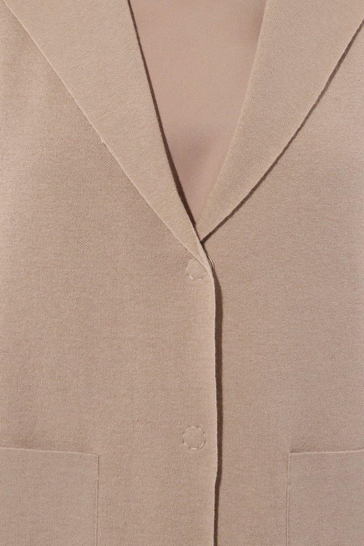 D.Exterıor Kadın Blazer Ceket Krem