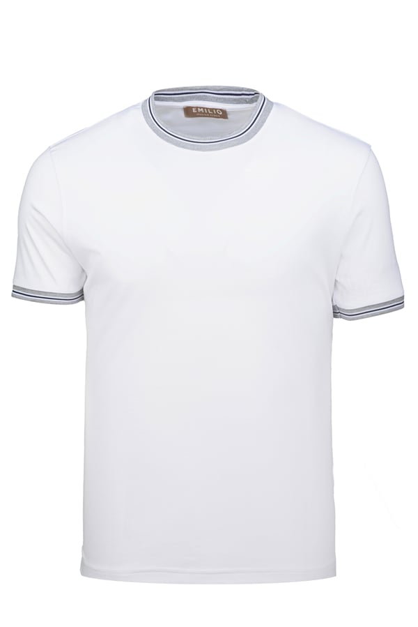 Erkek Bisiklet Yaka T-Shirt 3 Renk
