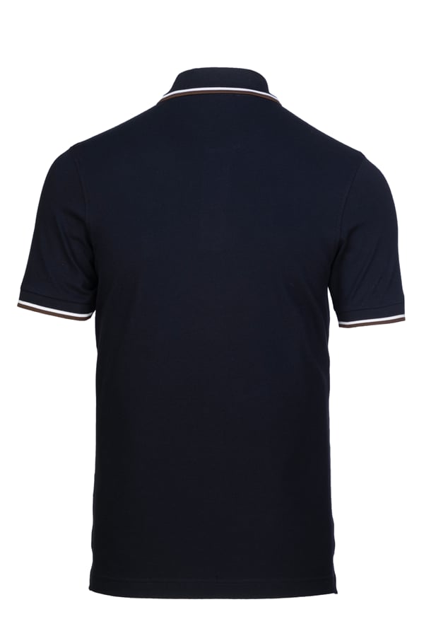Erkek Çift Çizgili Kol Bantlı Polo Yaka T-Shirt