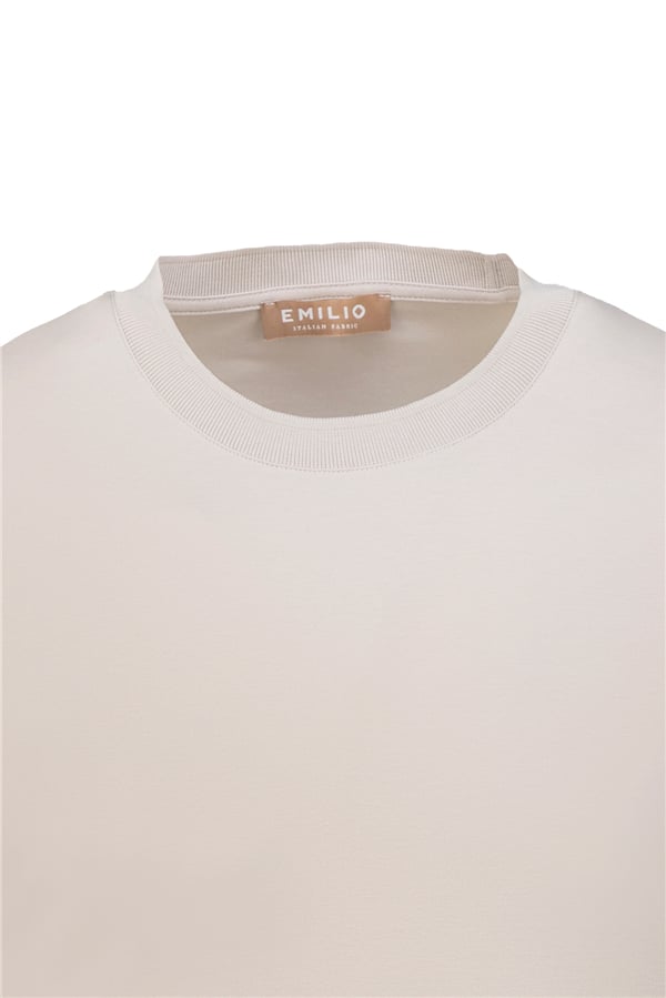 Erkek kol Bantlı Bisiklet Yaka T-Shirt