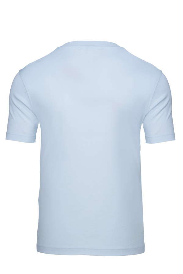 Erkek kol Bantlı Bisiklet Yaka T-Shirt