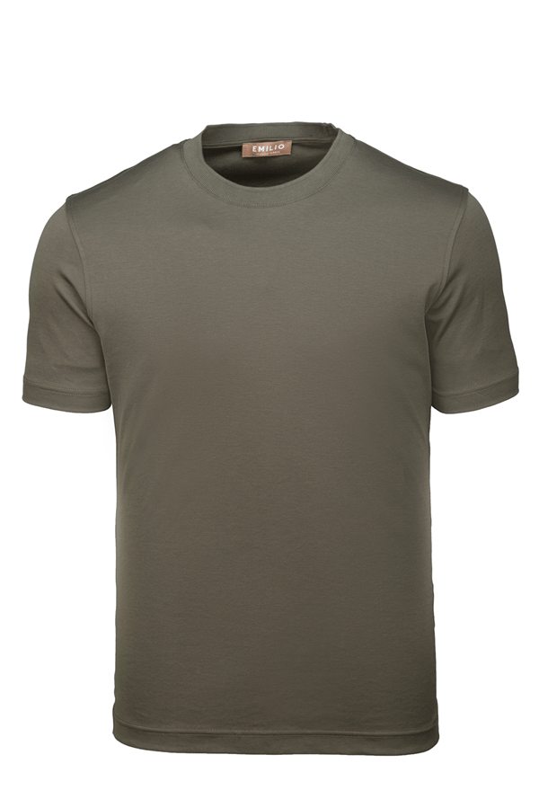 Erkek kol Bantlı Bisiklet Yaka T-Shirt