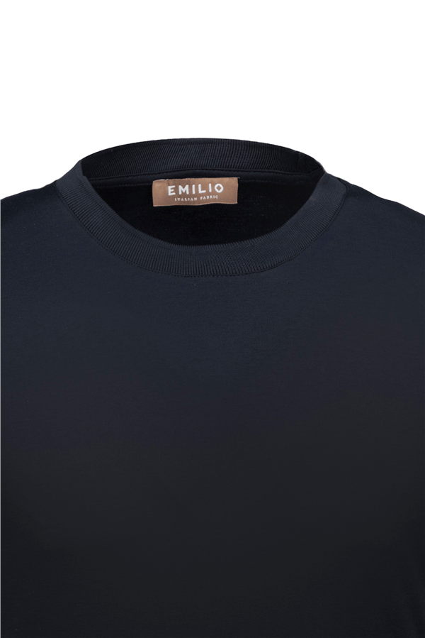Erkek kol Bantlı Bisiklet Yaka T-Shirt