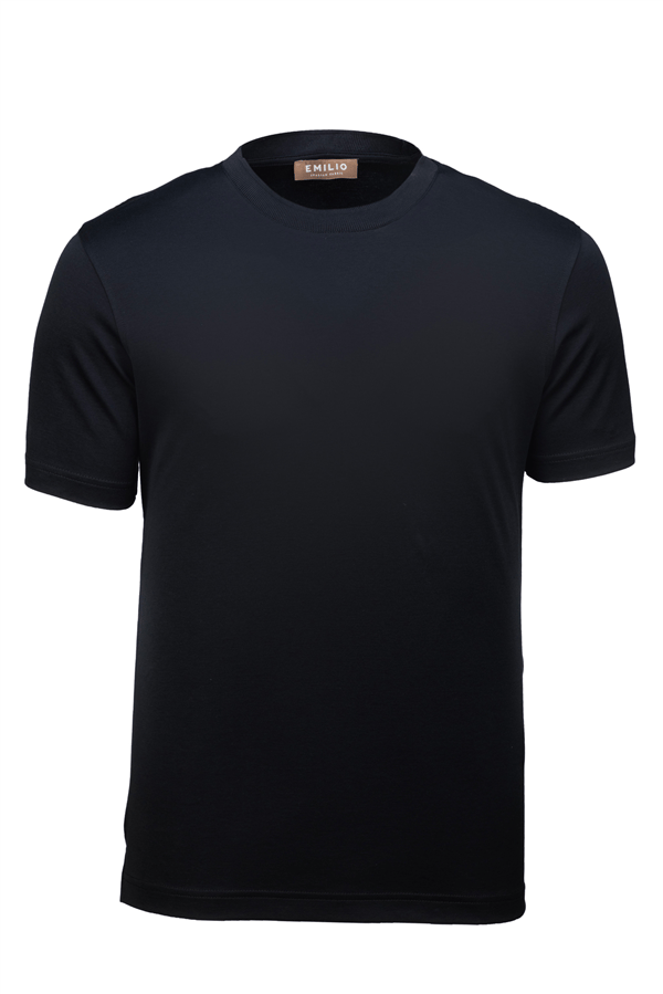 Erkek kol Bantlı Bisiklet Yaka T-Shirt